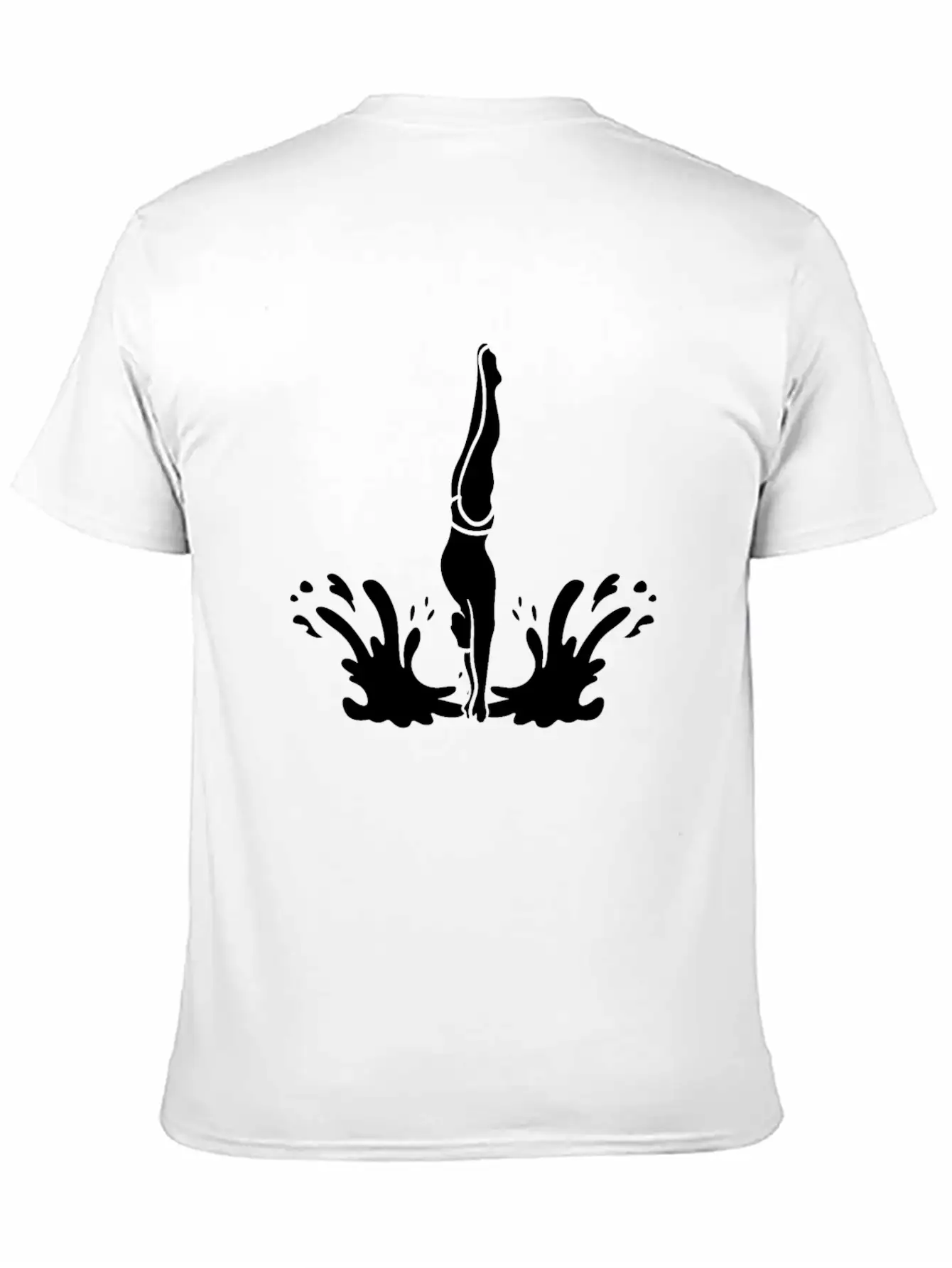 Springboard Diving Splash Essential Cotton Tee For Daily Outfits – Unisex Style