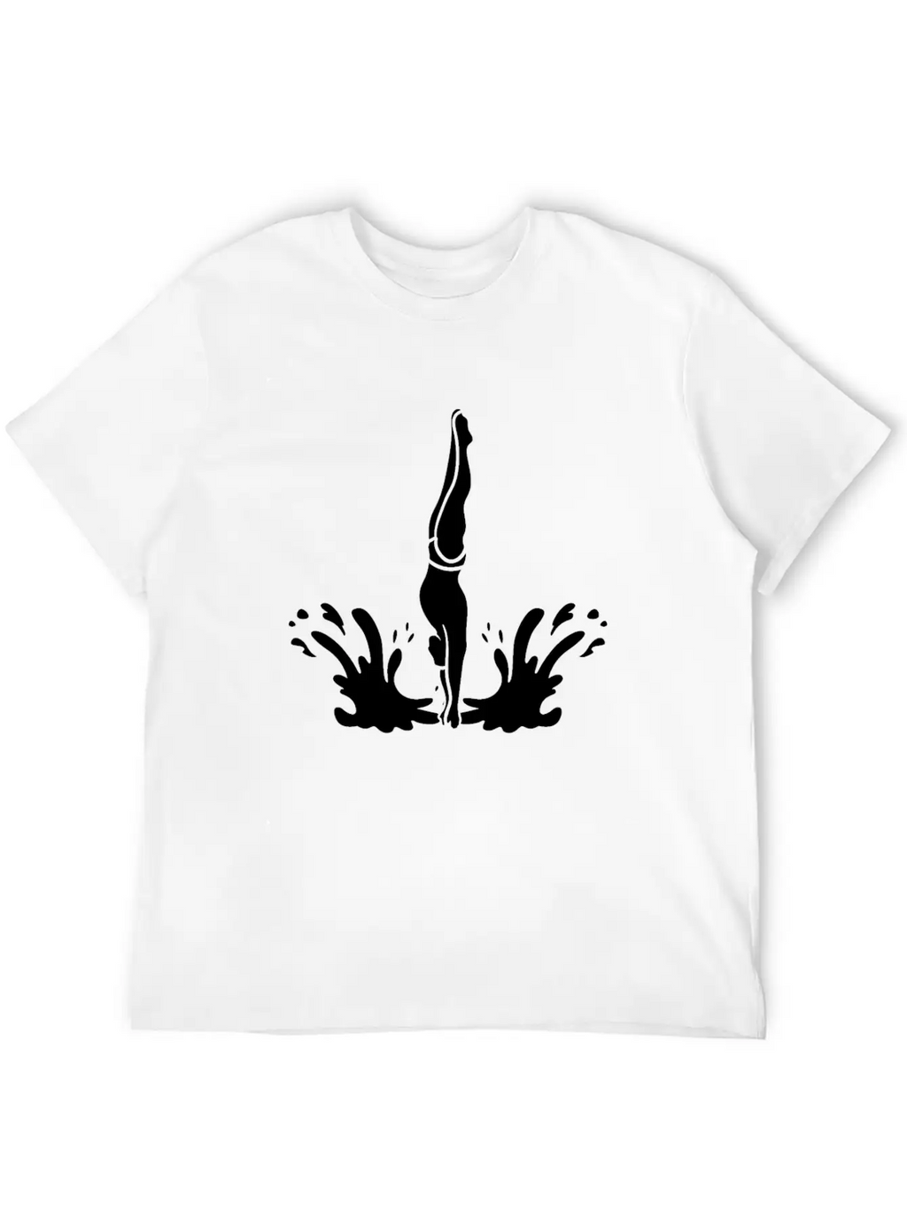 Springboard Diving Splash Essential Cotton Tee For Daily Outfits – Unisex Style