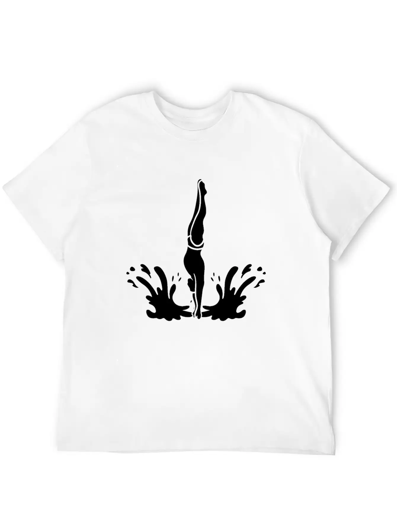 Springboard Diving Splash Essential Cotton Tee For Daily Outfits – Unisex Style