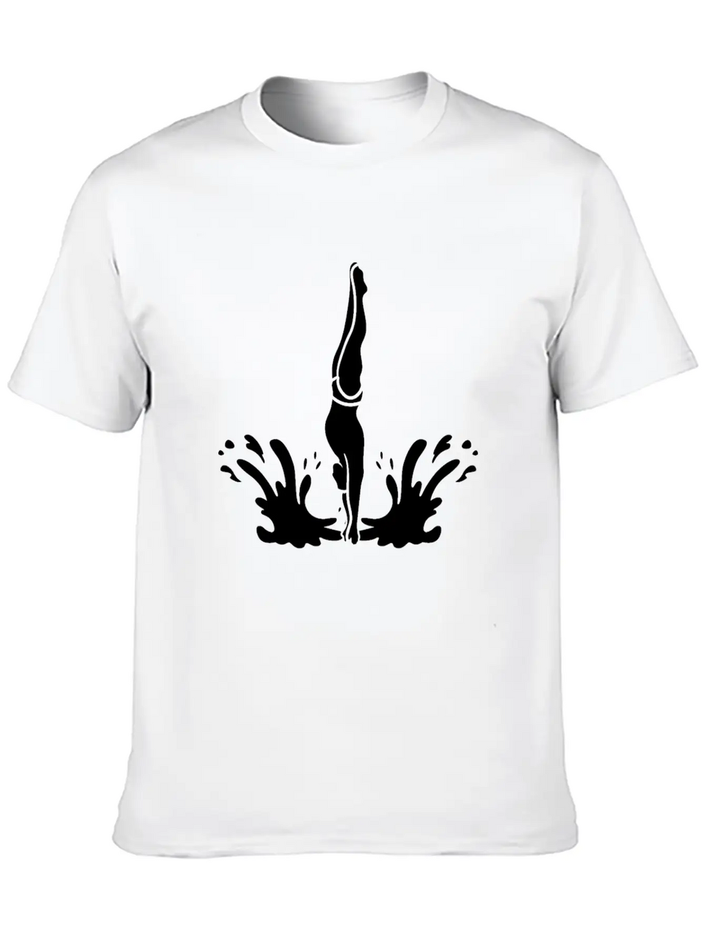 Springboard Diving Splash Essential Cotton Tee For Daily Outfits – Unisex Style