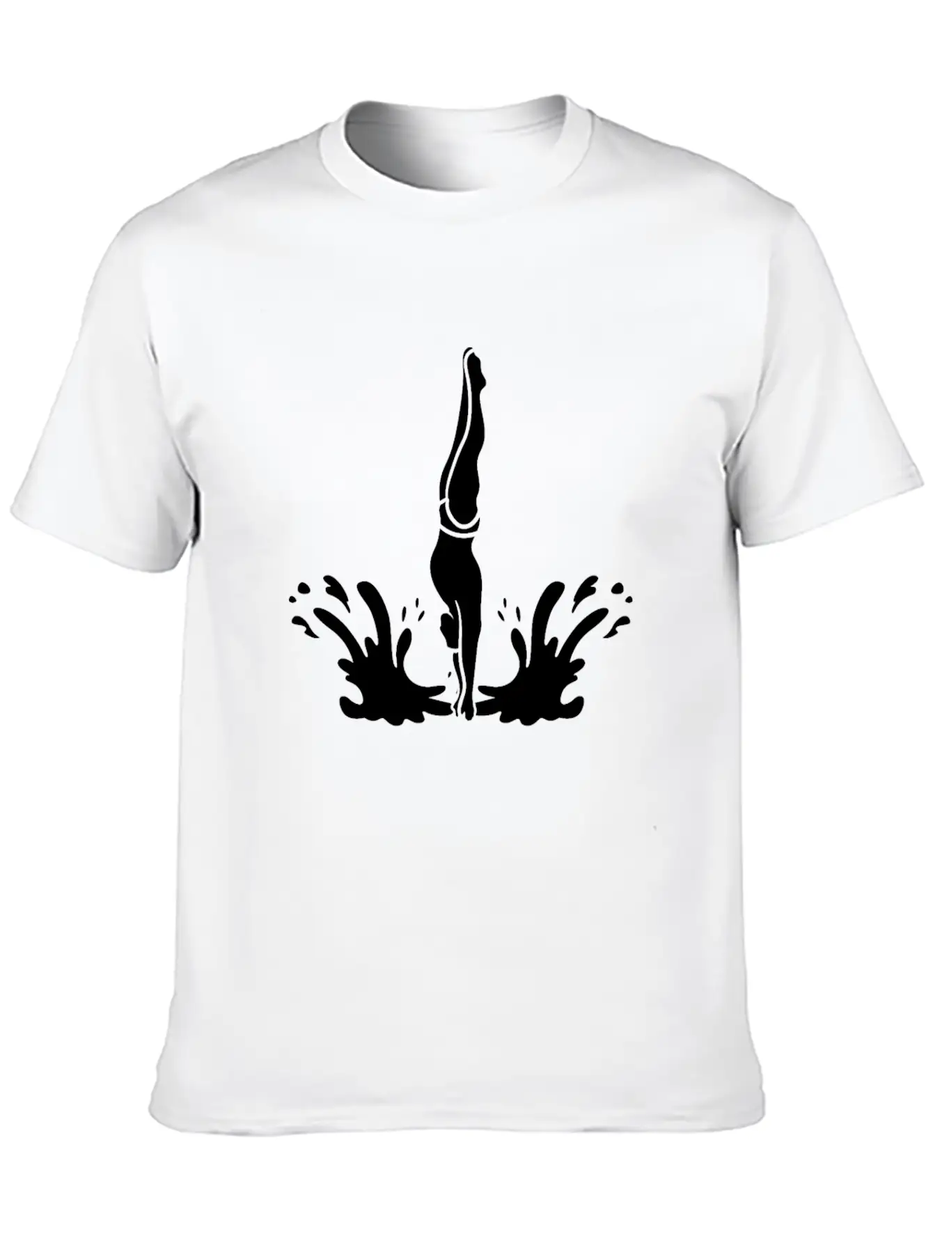 Springboard Diving Splash Essential Cotton Tee For Daily Outfits – Unisex Style