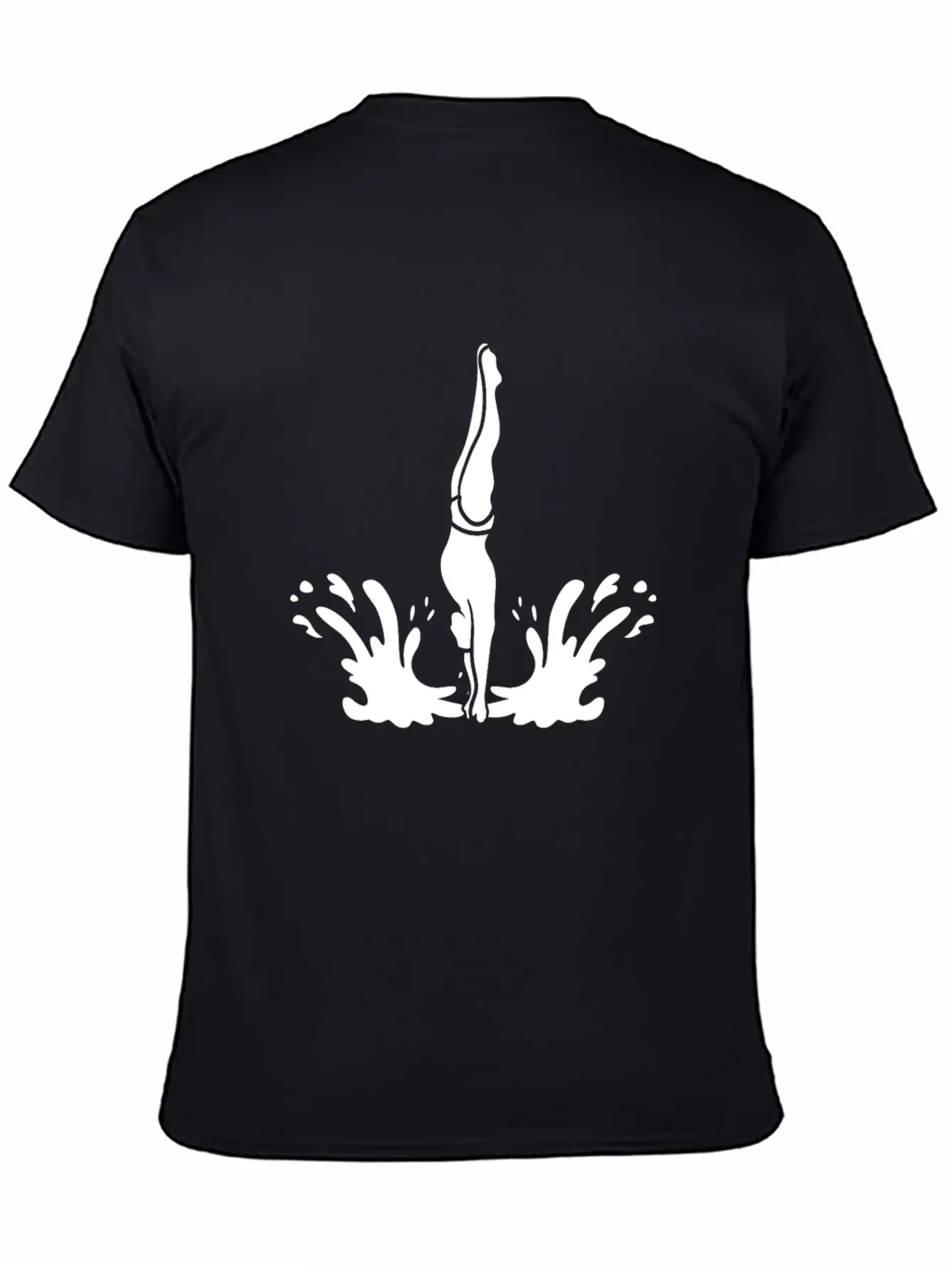 Springboard Diving Splash Essential Cotton Tee For Daily Outfits – Unisex Style