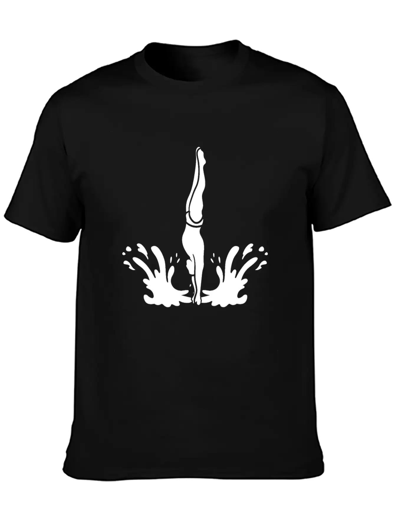 Springboard Diving Splash Essential Cotton Tee For Daily Outfits – Unisex Style