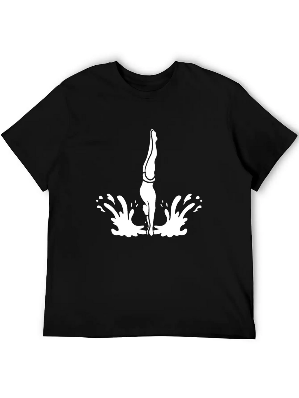 Springboard Diving Splash Essential Cotton Tee For Daily Outfits – Unisex Style