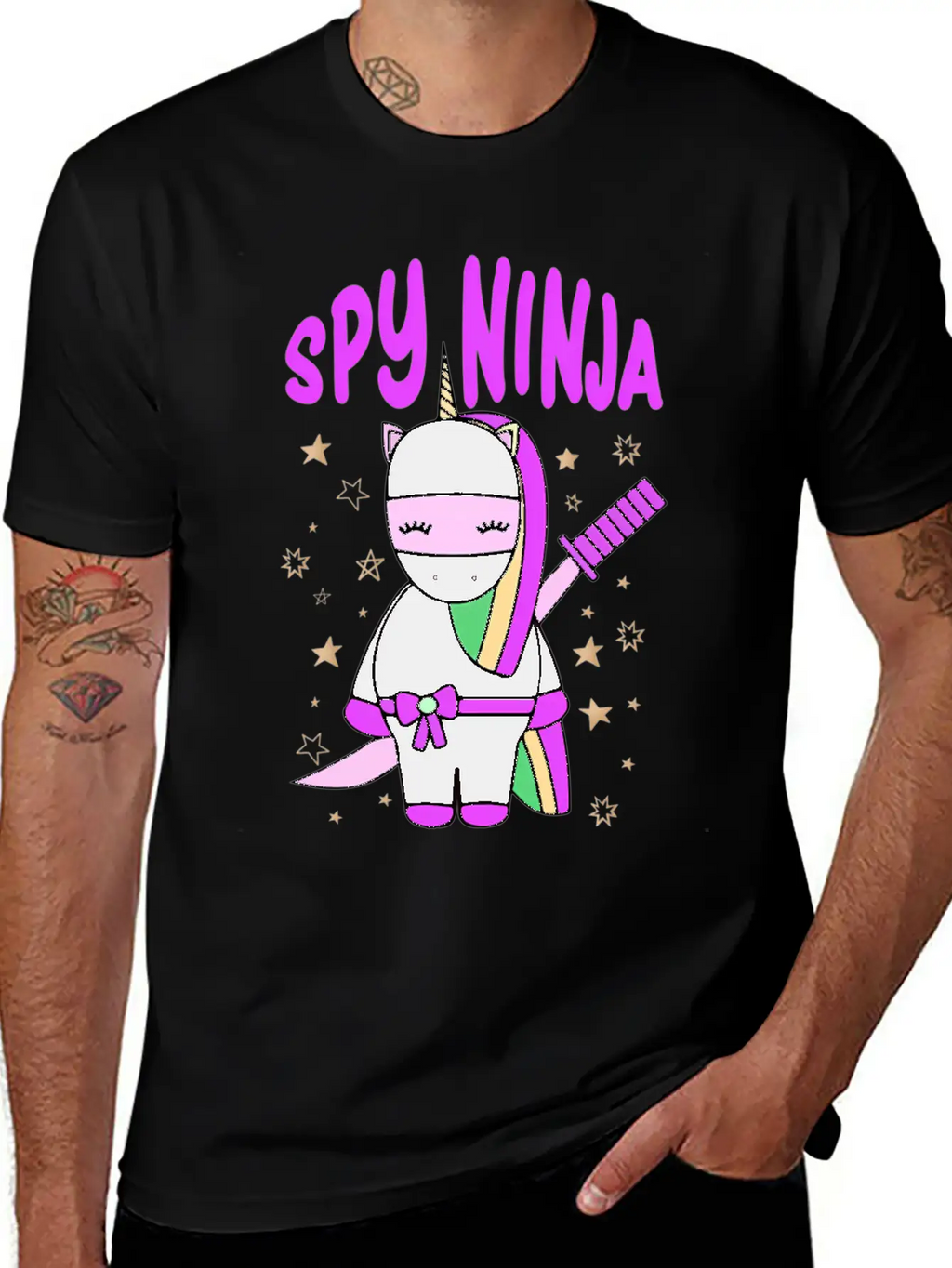 Spy-Gaming Ninjas Game Uorn Ninja Casual Graphic T-Shirt – Simple And Comfortable Daily Wear