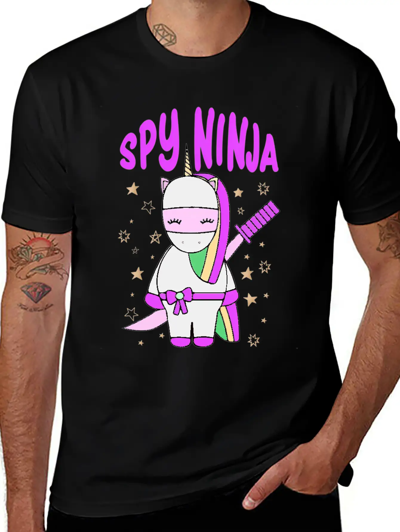 Spy-Gaming Ninjas Game Uorn Ninja Casual Graphic T-Shirt – Simple And Comfortable Daily Wear