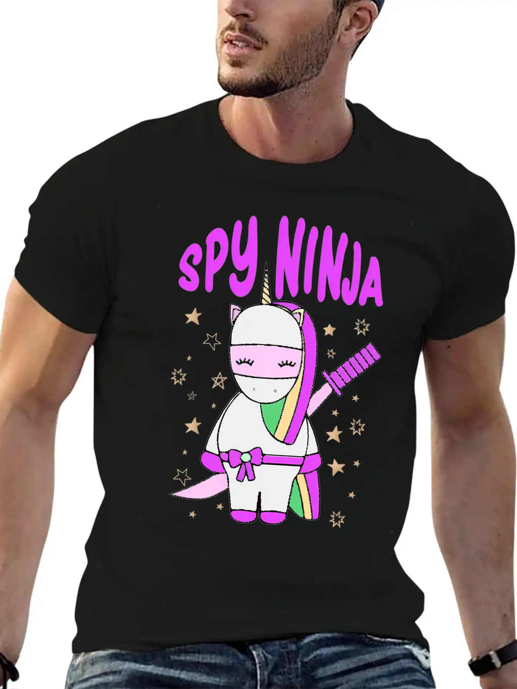Spy-Gaming Ninjas Game Uorn Ninja Casual Graphic T-Shirt – Simple And Comfortable Daily Wear