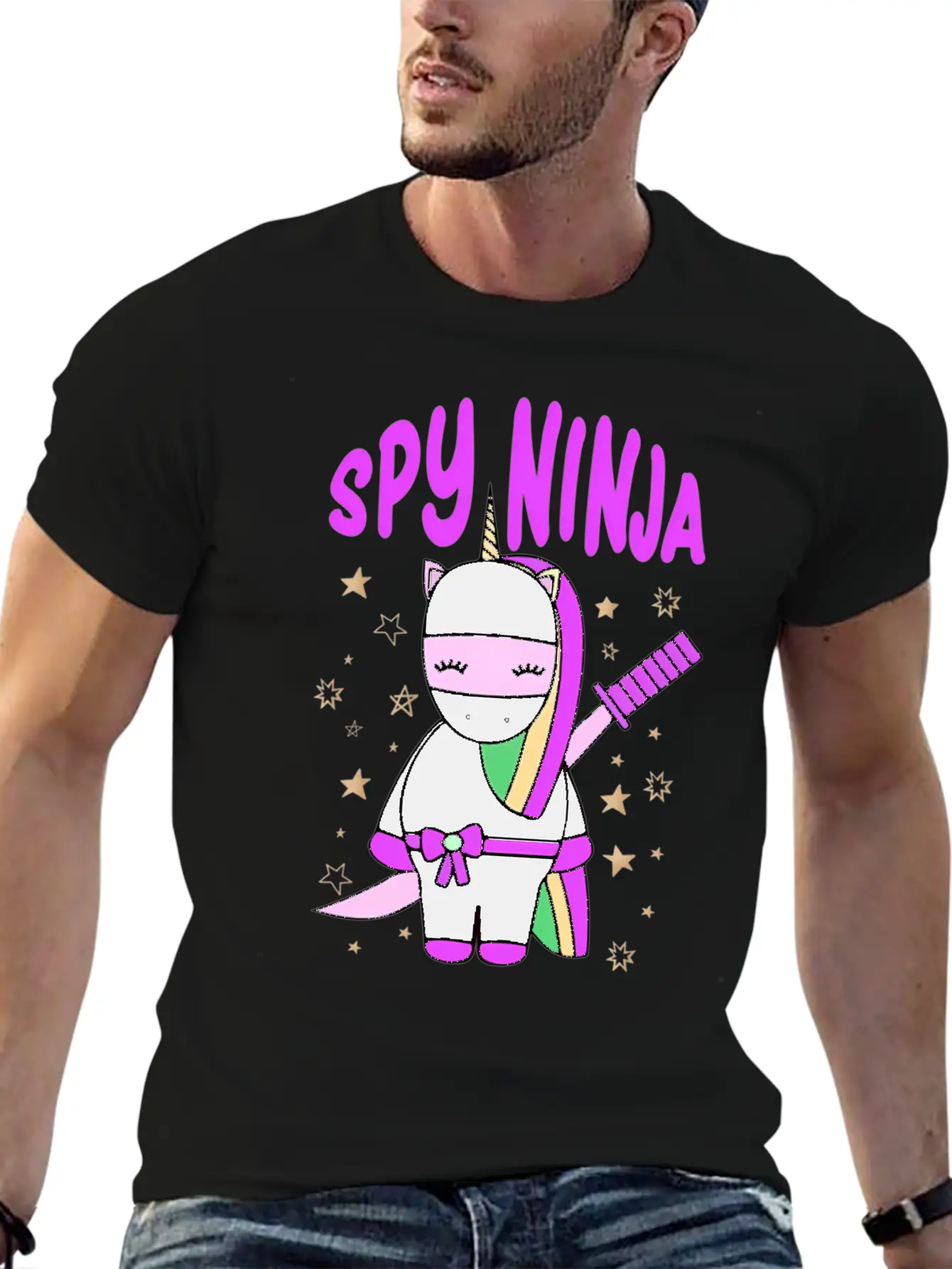 Spy-Gaming Ninjas Game Uorn Ninja Casual Graphic T-Shirt – Simple And Comfortable Daily Wear