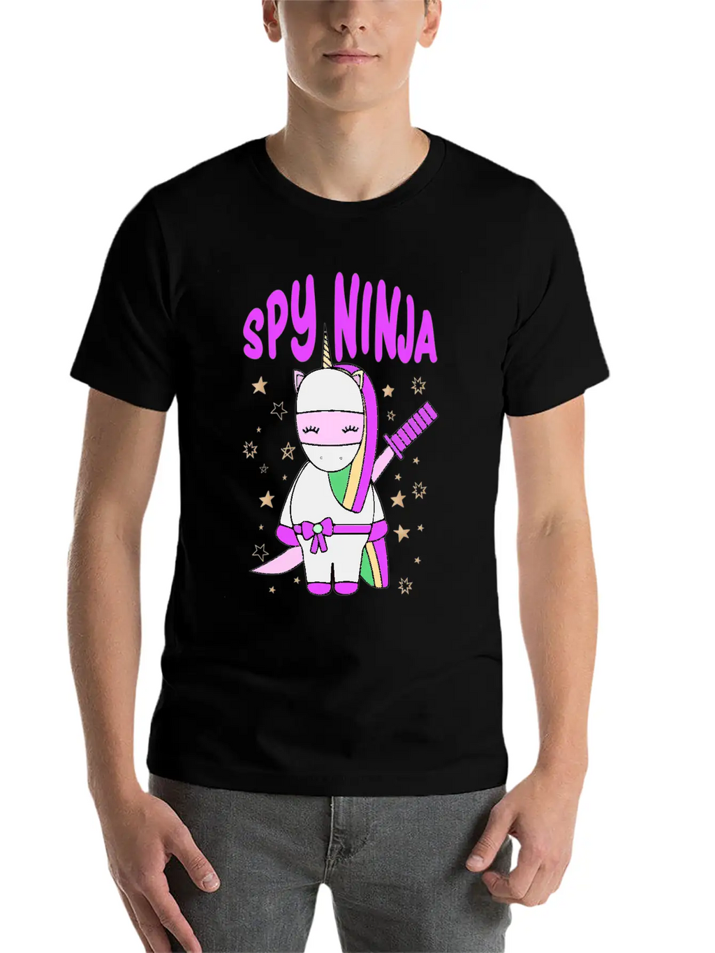 Spy-Gaming Ninjas Game Uorn Ninja Casual Graphic T-Shirt – Simple And Comfortable Daily Wear