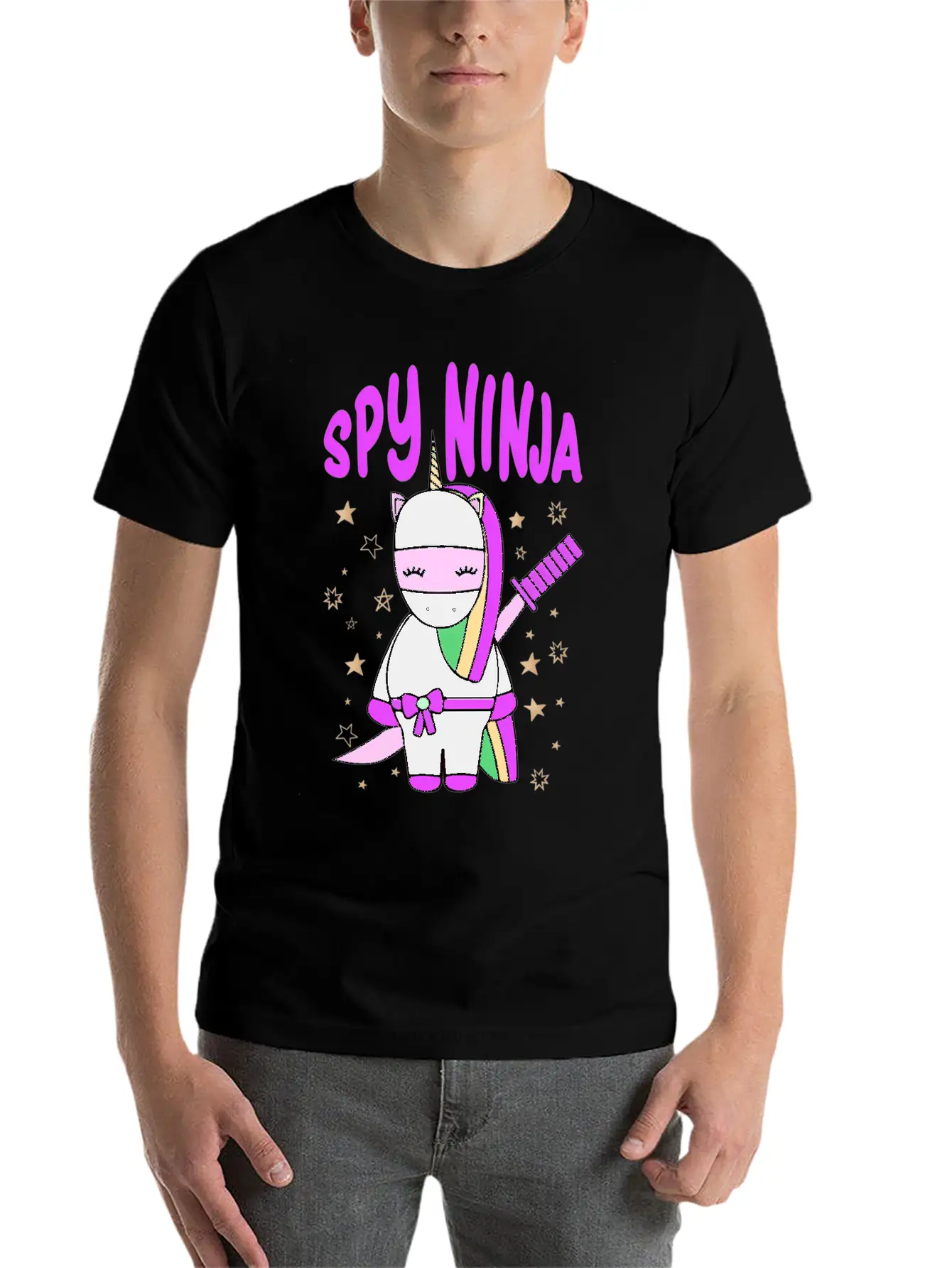 Spy-Gaming Ninjas Game Uorn Ninja Casual Graphic T-Shirt – Simple And Comfortable Daily Wear