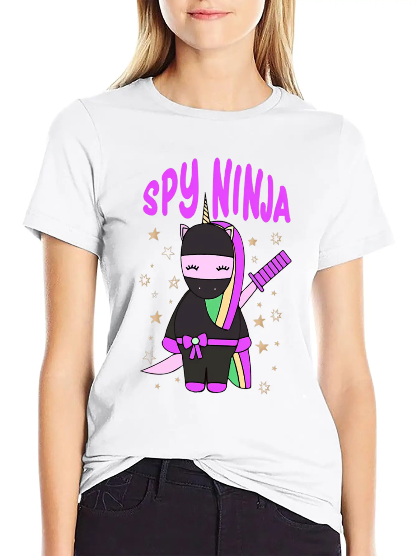 Spy-Gaming Ninjas Game Uorn Ninja Casual Graphic T-Shirt – Simple And Comfortable Daily Wear