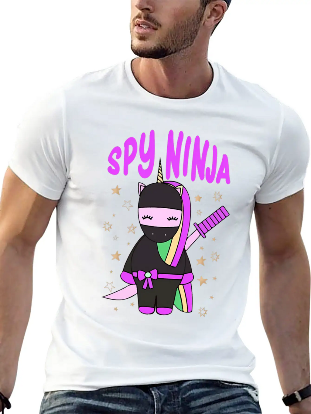 Spy-Gaming Ninjas Game Uorn Ninja Casual Graphic T-Shirt – Simple And Comfortable Daily Wear