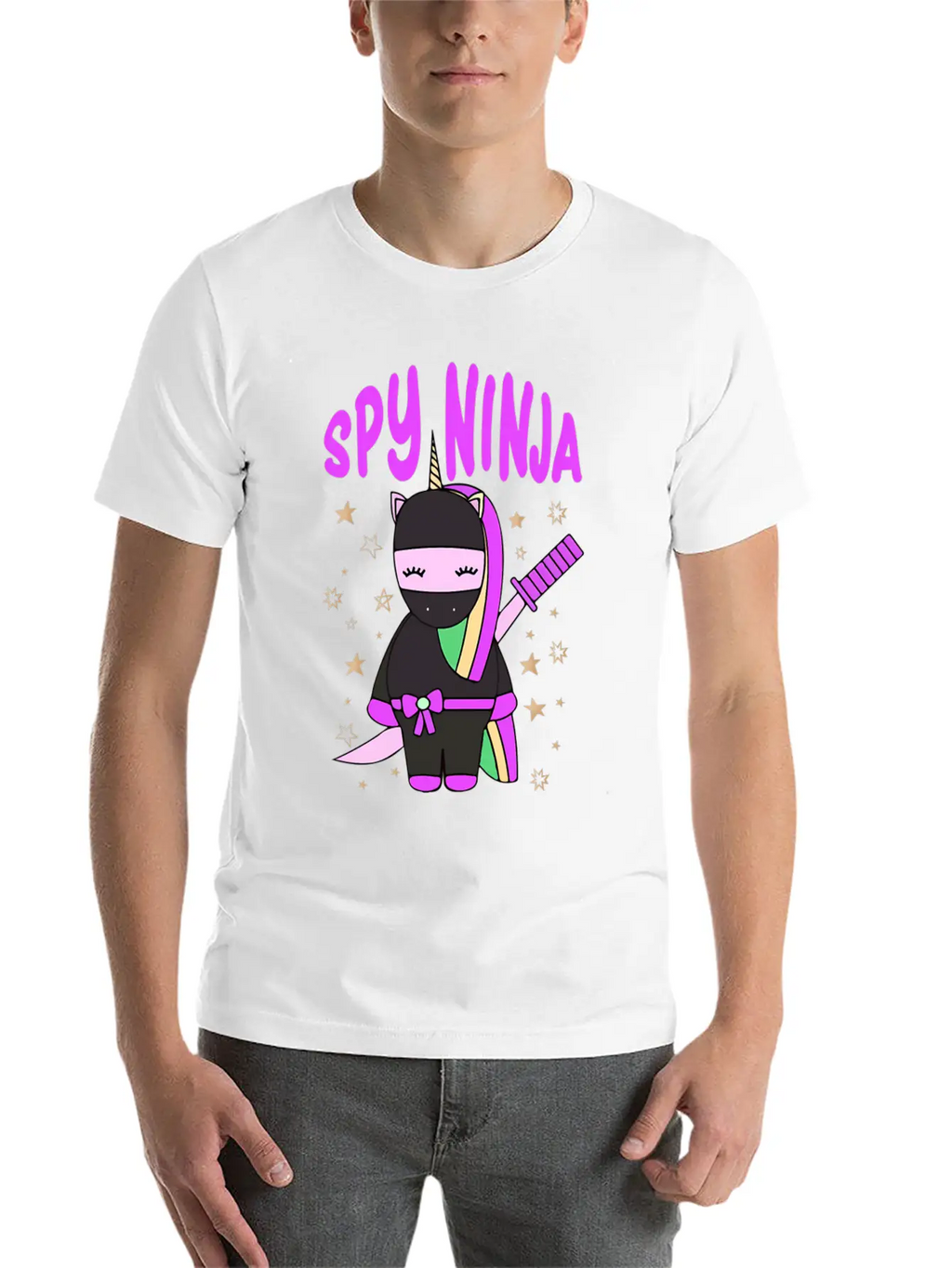 Spy-Gaming Ninjas Game Uorn Ninja Casual Graphic T-Shirt – Simple And Comfortable Daily Wear