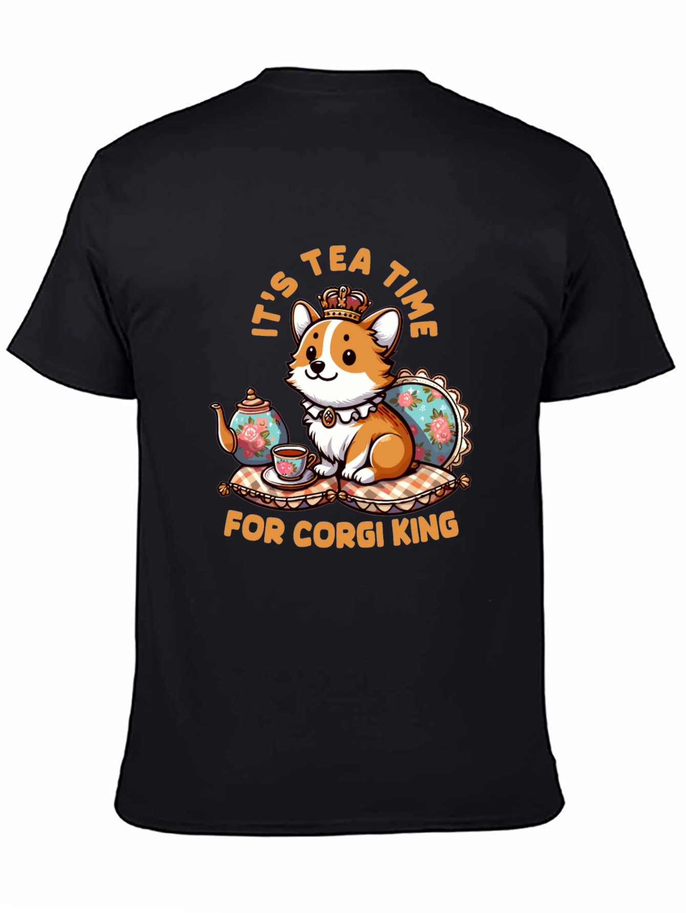 Corgi King Tea Time Graphic Tee