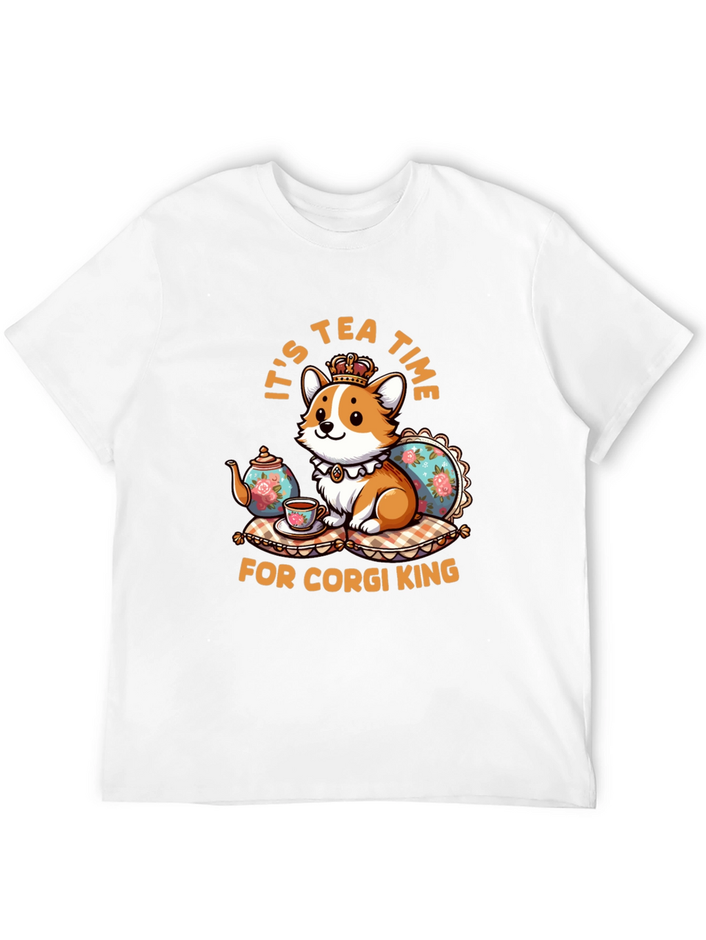 Corgi King Tea Time Graphic Tee