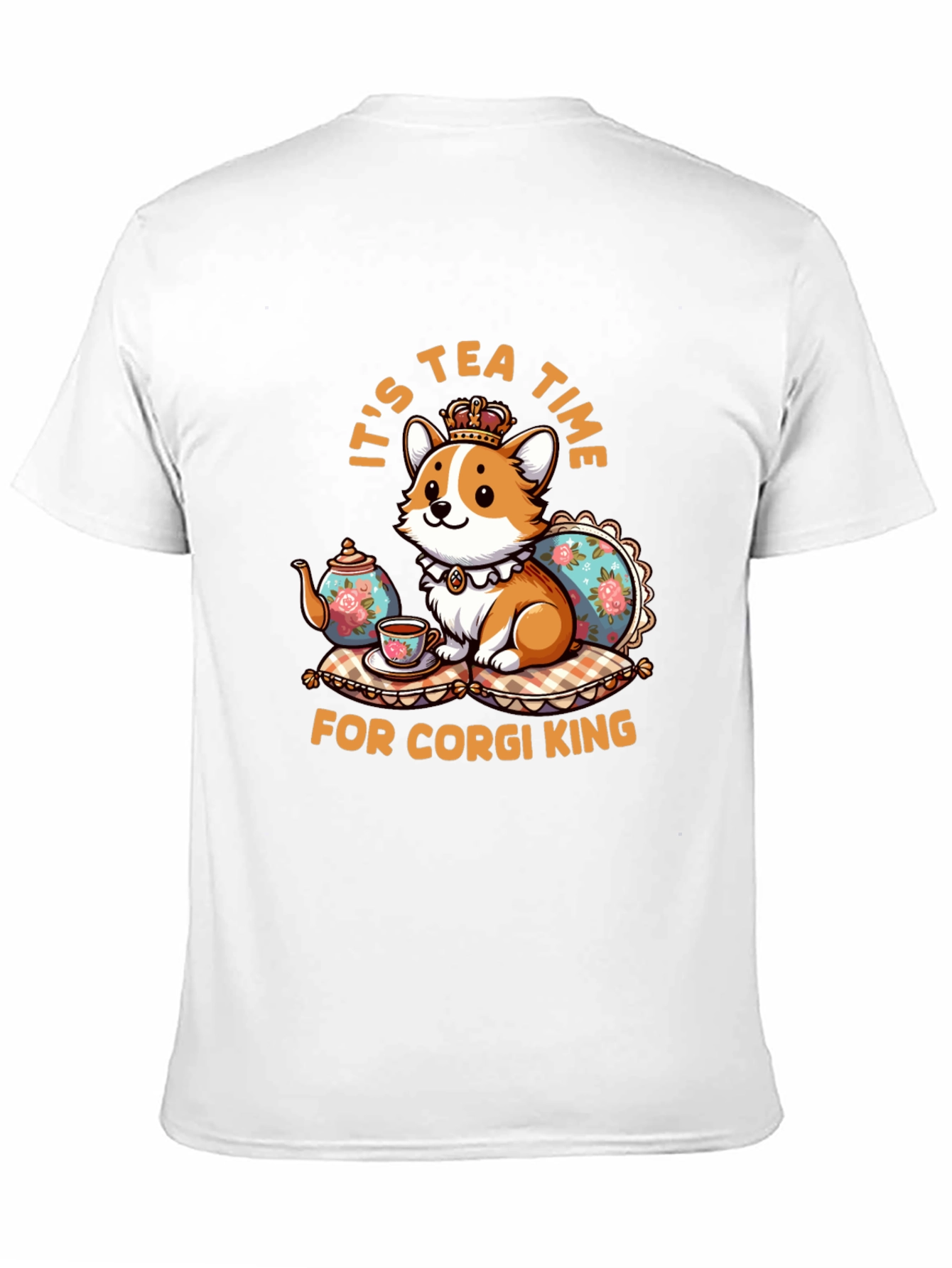 Corgi King Tea Time Graphic Tee