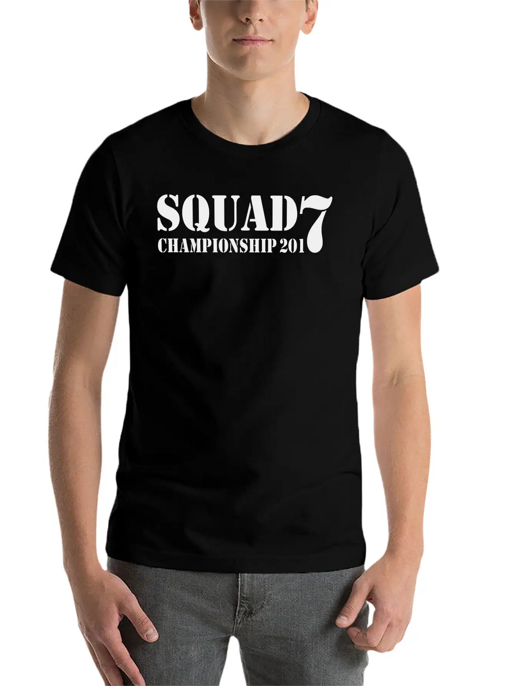 Squad 7 Classic Fit Graphic Tee For Daily Comfort – Unisex Cotton Shirt