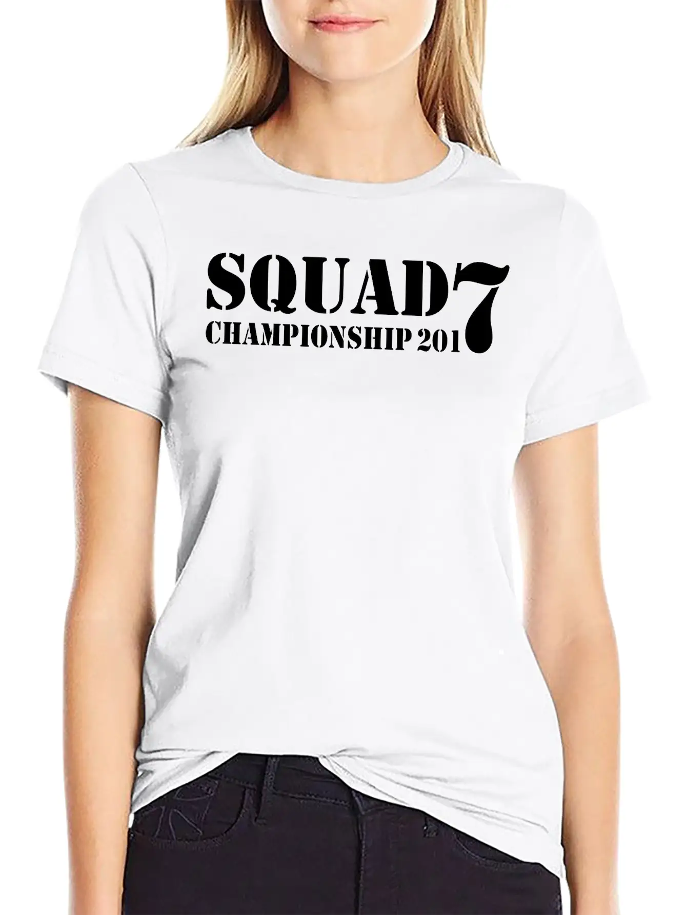 Squad 7 Classic Fit Graphic Tee For Daily Comfort – Unisex Cotton Shirt