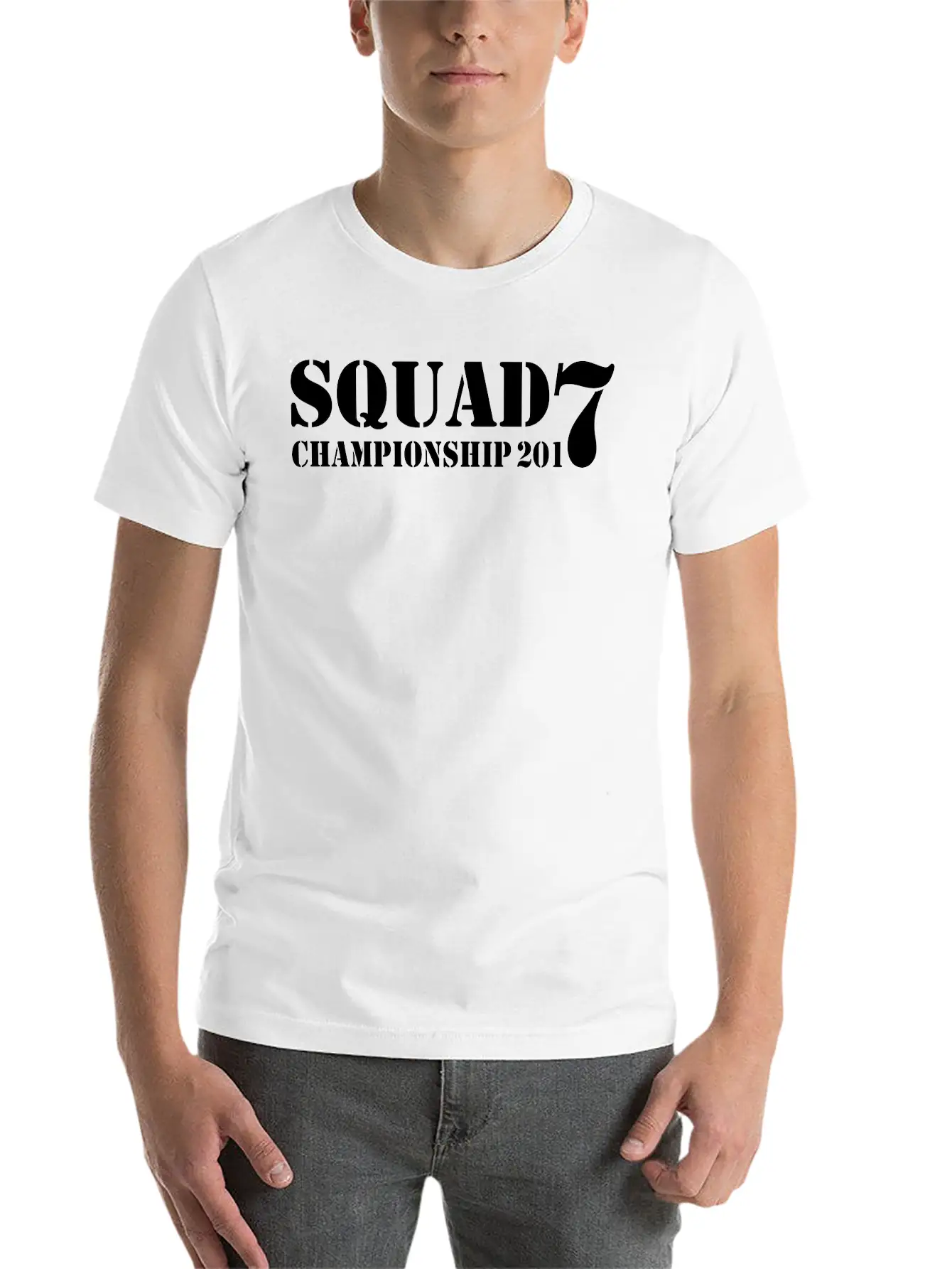 Squad 7 Classic Fit Graphic Tee For Daily Comfort – Unisex Cotton Shirt