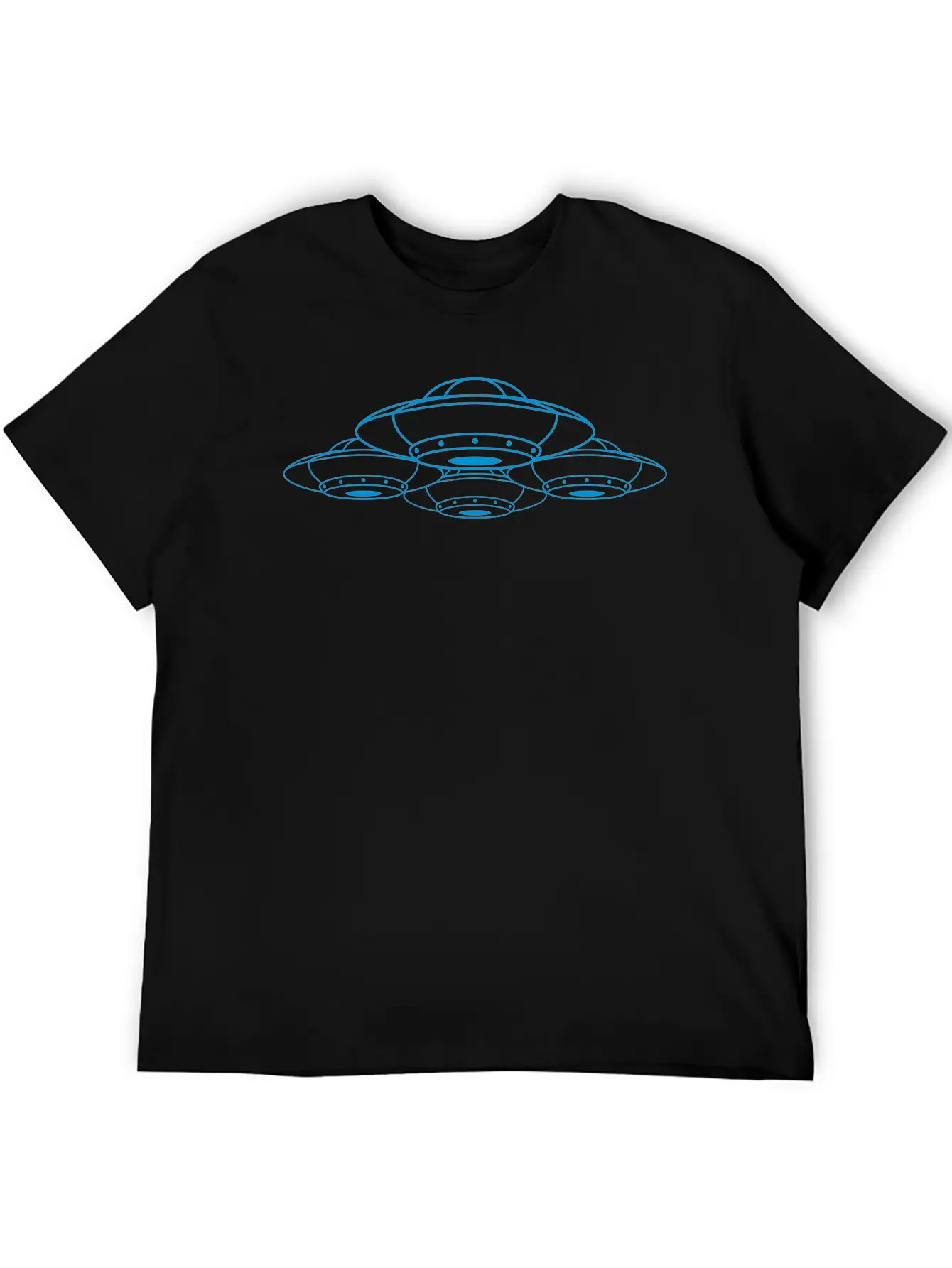 Squadron Many UFOs Compound Casual Graphic T-Shirt – Simple And Comfortable Daily Wear