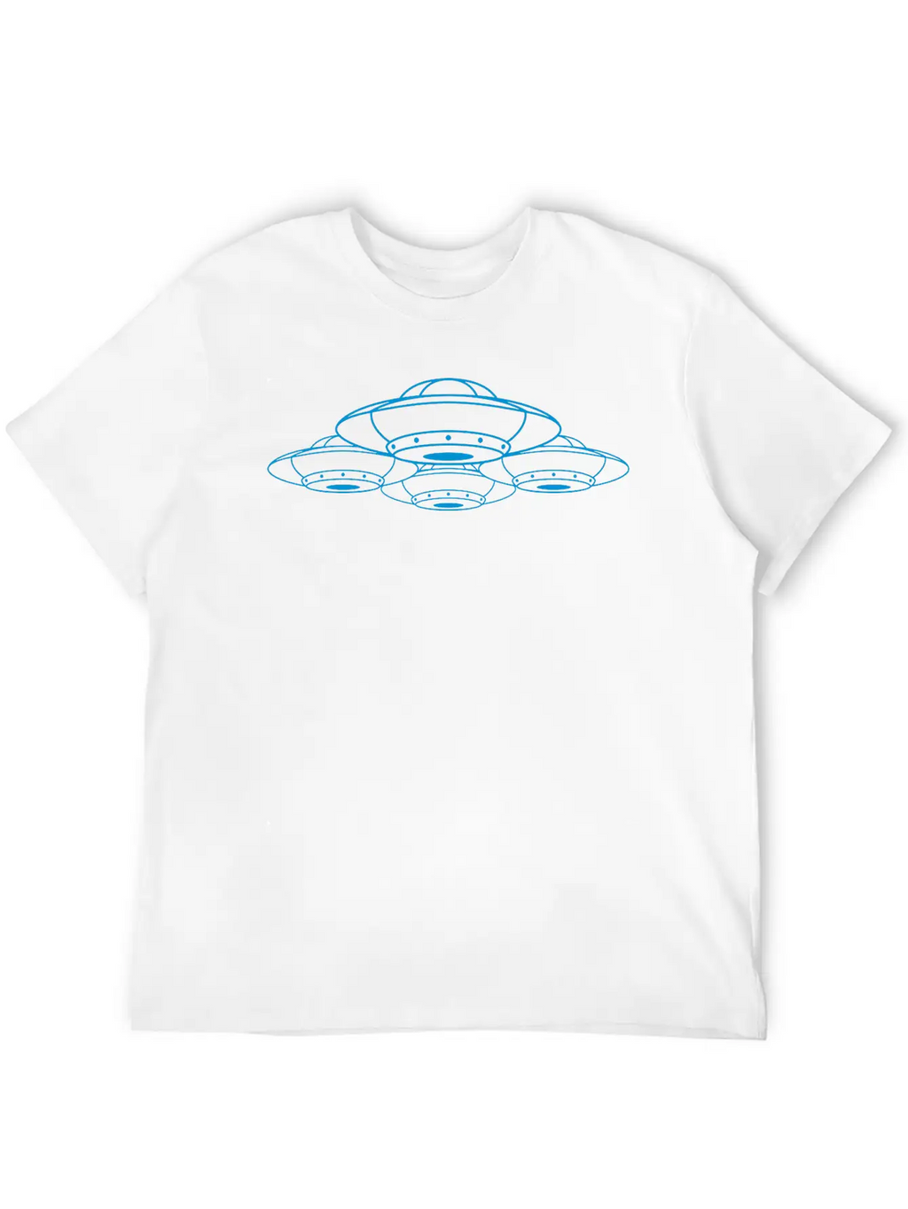 Squadron Many UFOs Compound Casual Graphic T-Shirt – Simple And Comfortable Daily Wear