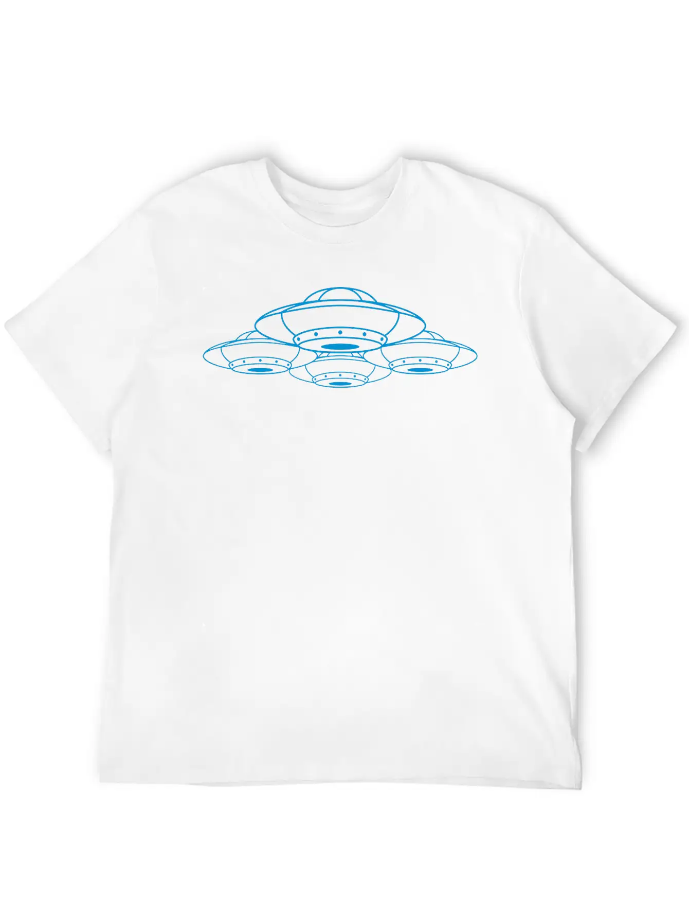 Squadron Many UFOs Compound Casual Graphic T-Shirt – Simple And Comfortable Daily Wear