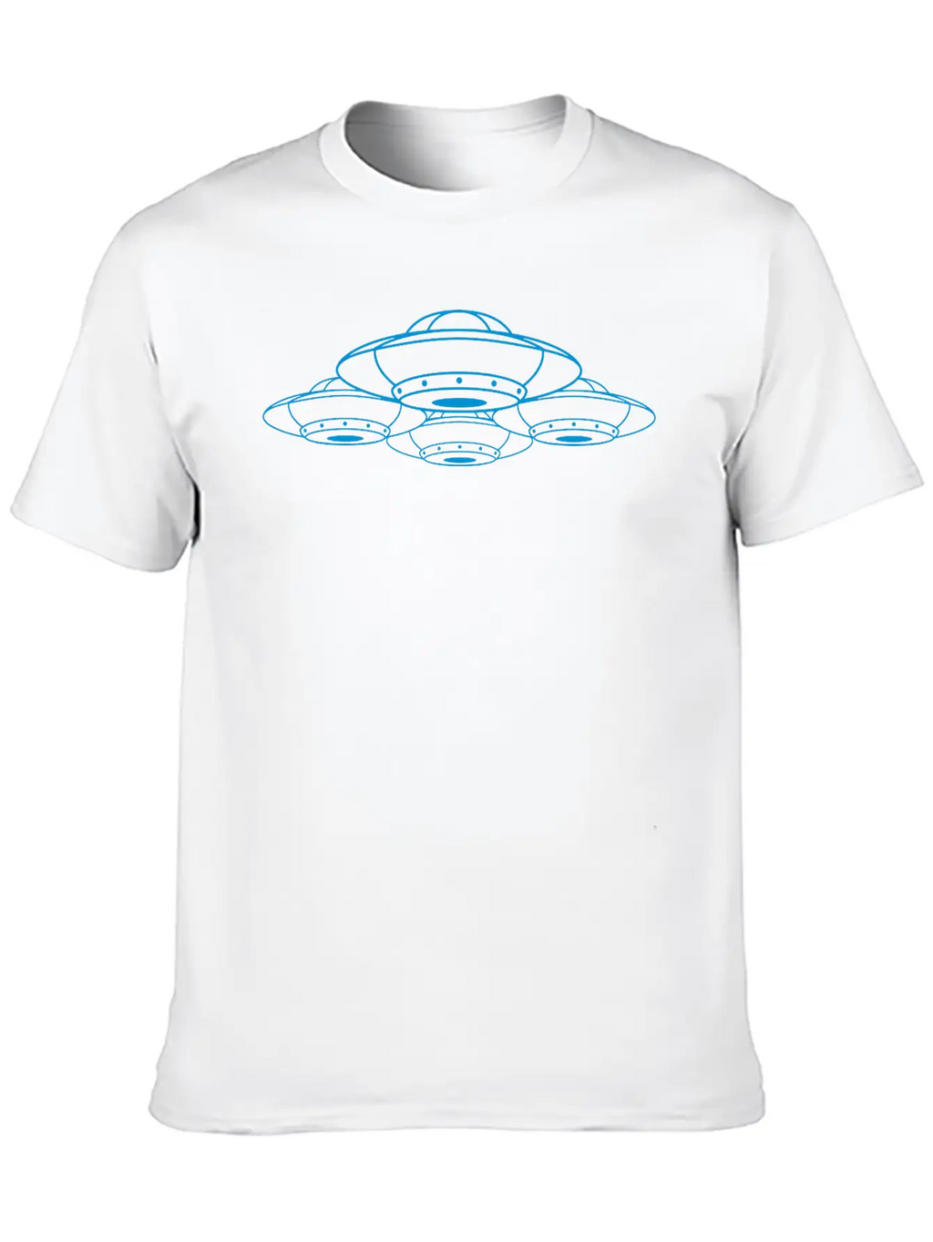 Squadron Many UFOs Compound Casual Graphic T-Shirt – Simple And Comfortable Daily Wear
