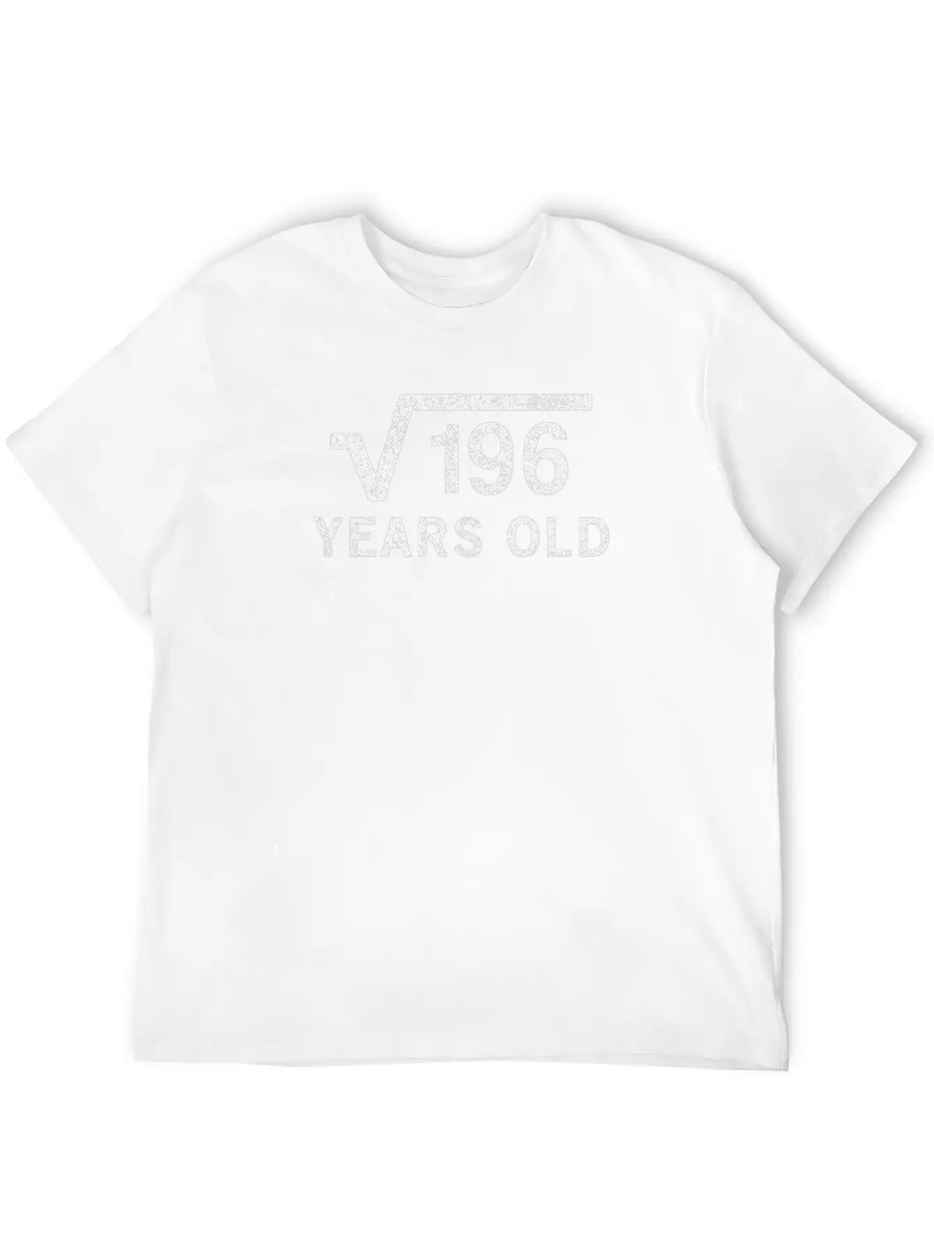 Square Root Of 196 14 Years Old 14th Birthday Gift Unisex Short Sleeve Soft Cotton T-Shirt – Casual Everyday Wear
