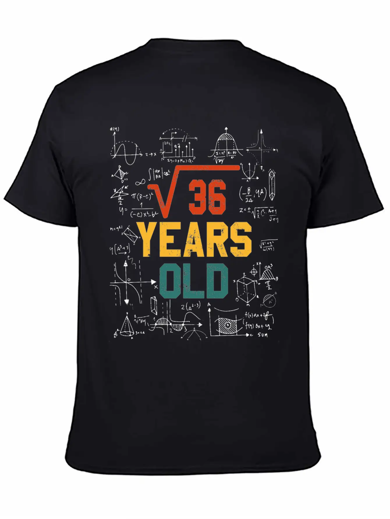 Square Root Square Root Math 6 Birthday Casual Graphic T-Shirt – Simple And Comfortable Daily Wear