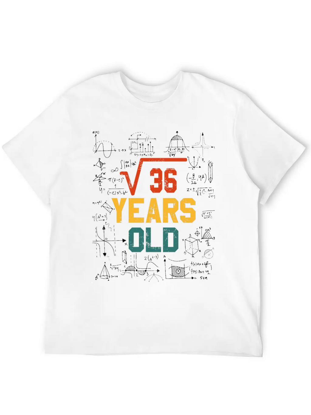 Square Root Square Root Math 6 Birthday Casual Graphic T-Shirt – Simple And Comfortable Daily Wear