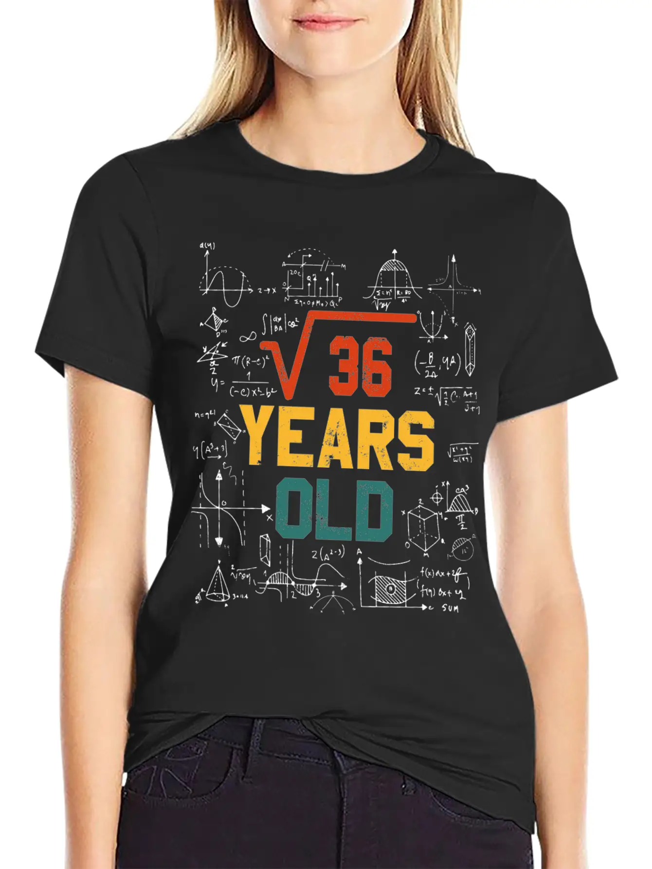Square Root Square Root Math 6 Birthday Casual Graphic T-Shirt – Simple And Comfortable Daily Wear