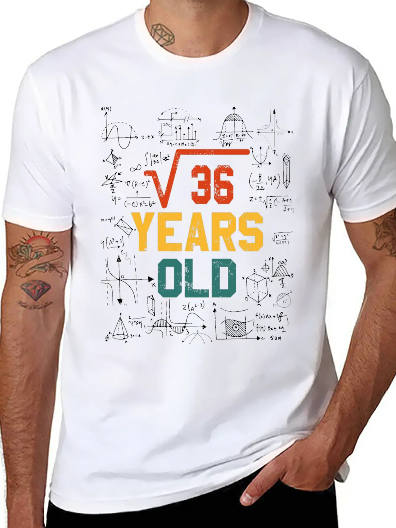 Square Root Square Root Math 6 Birthday Casual Graphic T-Shirt – Simple And Comfortable Daily Wear