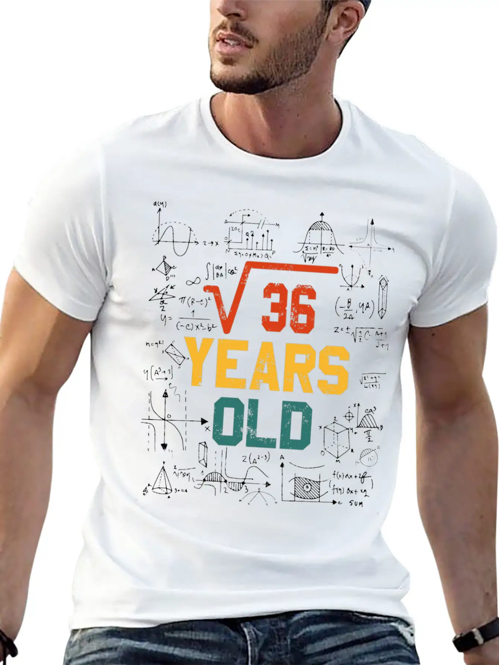 Square Root Square Root Math 6 Birthday Casual Graphic T-Shirt – Simple And Comfortable Daily Wear