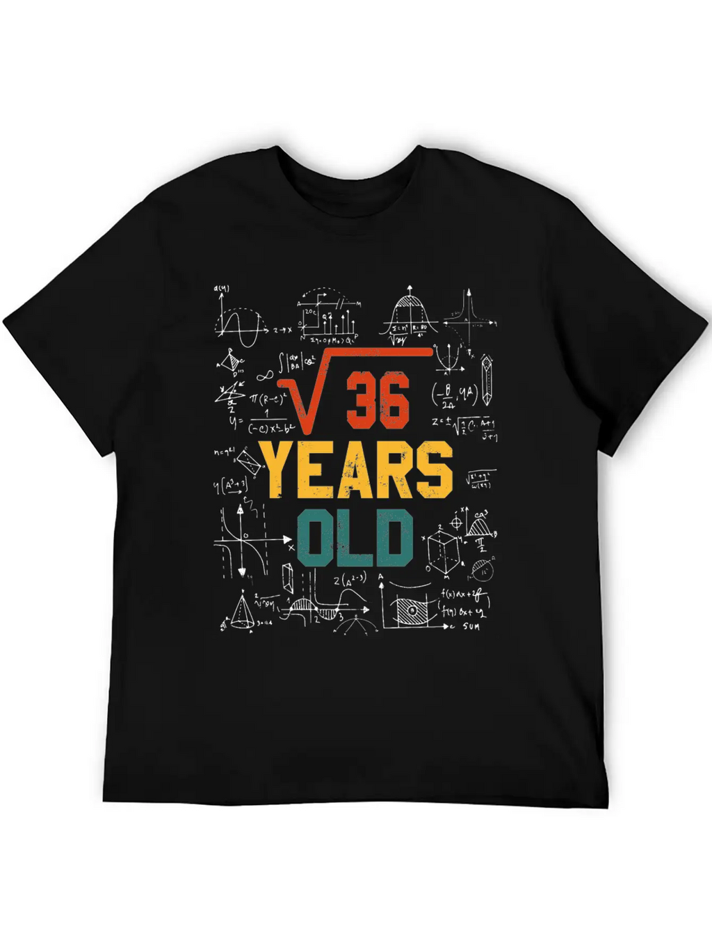 Square Root Square Root Math 6 Birthday Casual Graphic T-Shirt – Simple And Comfortable Daily Wear