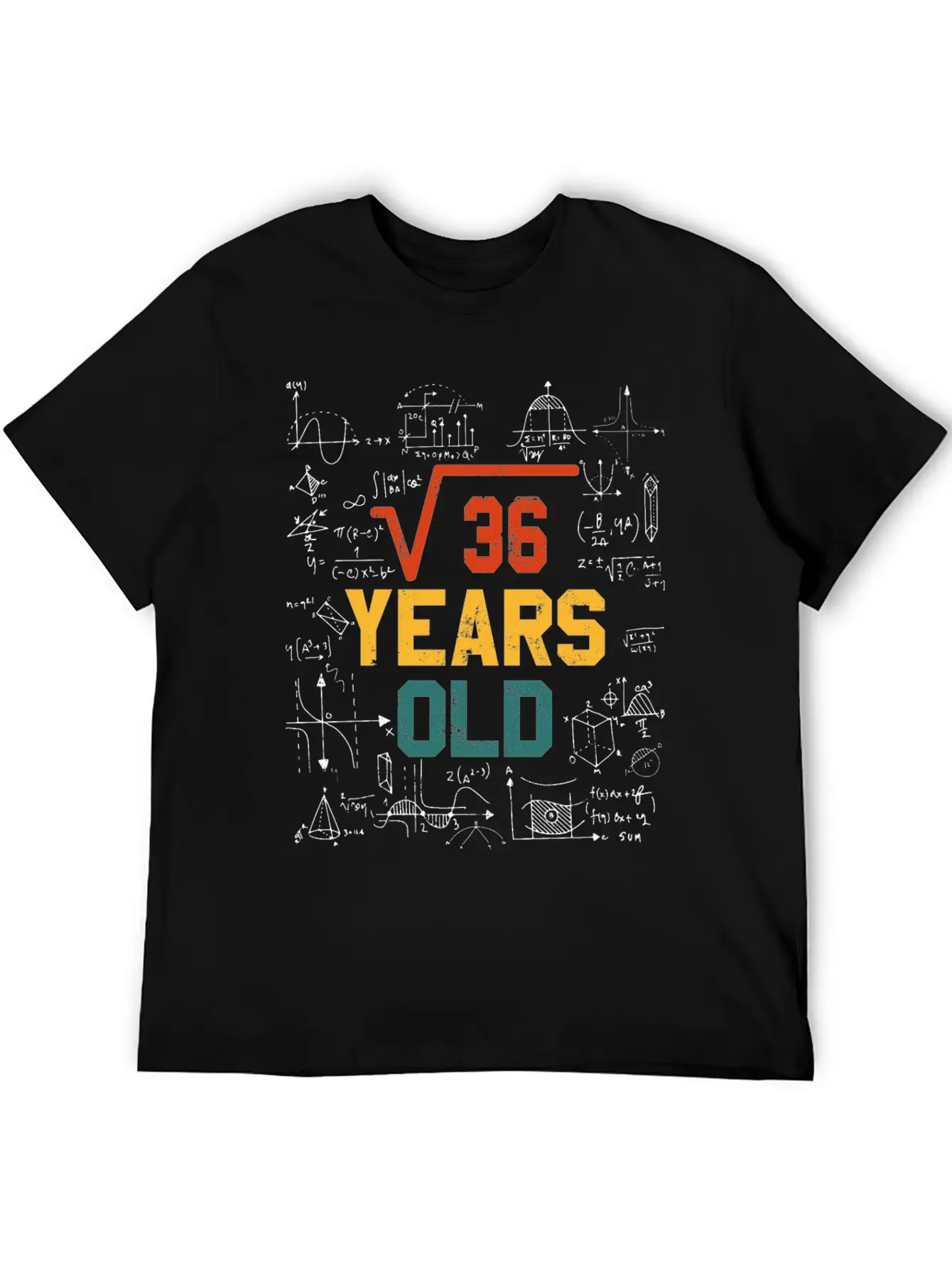 Square Root Square Root Math 6 Birthday Casual Graphic T-Shirt – Simple And Comfortable Daily Wear