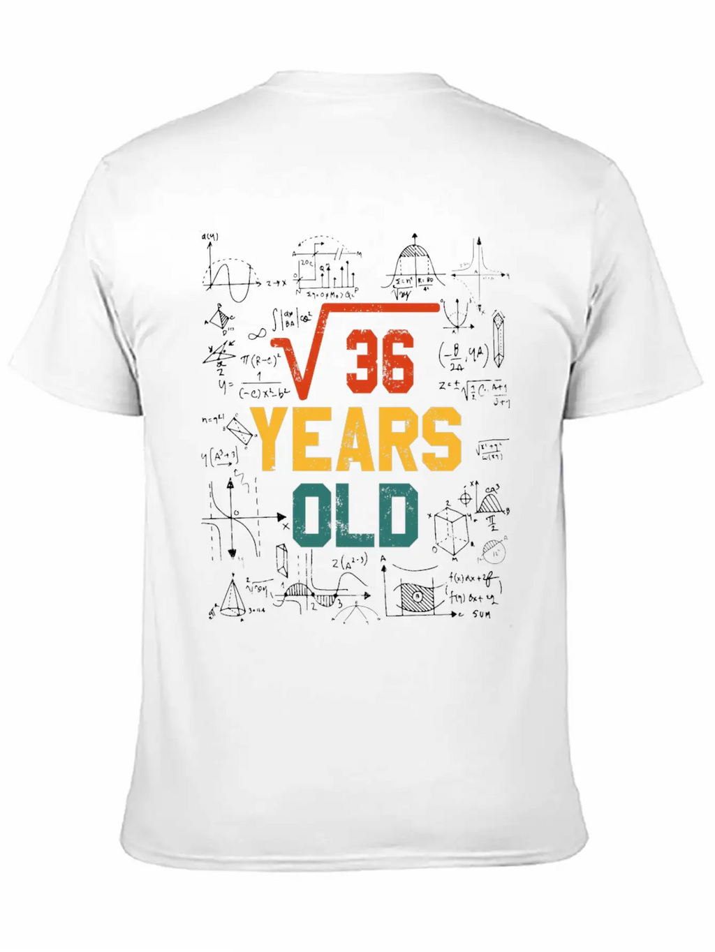 Square Root Square Root Math 6 Birthday Casual Graphic T-Shirt – Simple And Comfortable Daily Wear