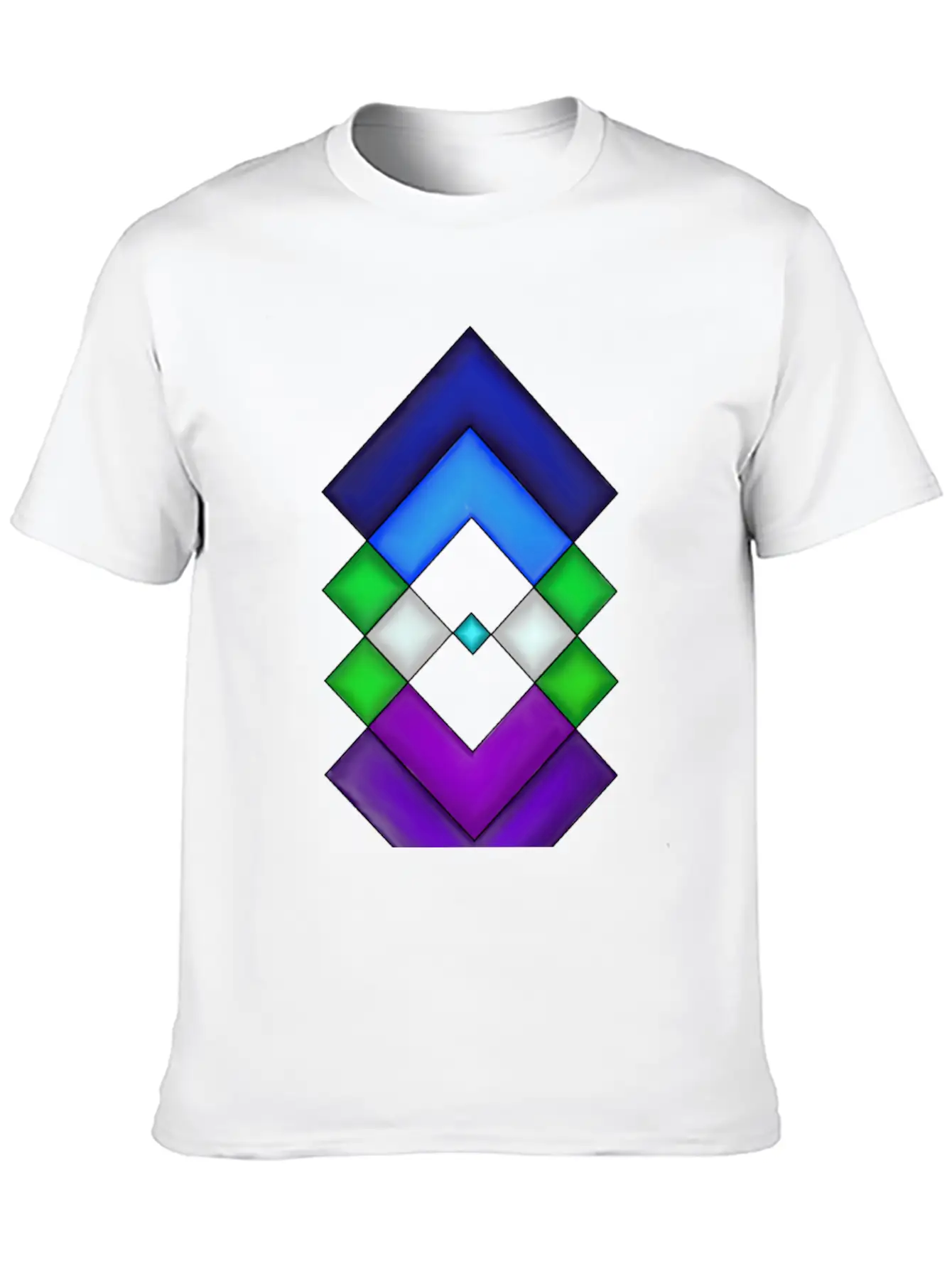 Square Stone Breathable Soft Cotton T-Shirt – Timeless Casual Look