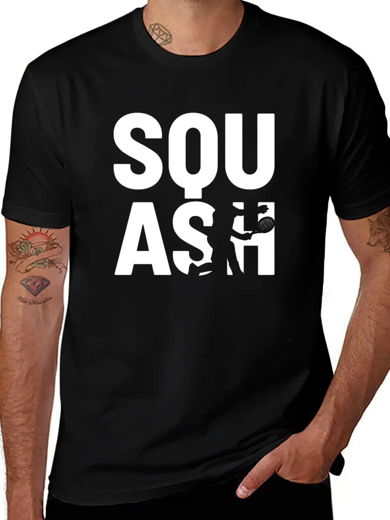 Squash Player Breathable Soft Cotton T-Shirt – Timeless Casual Look