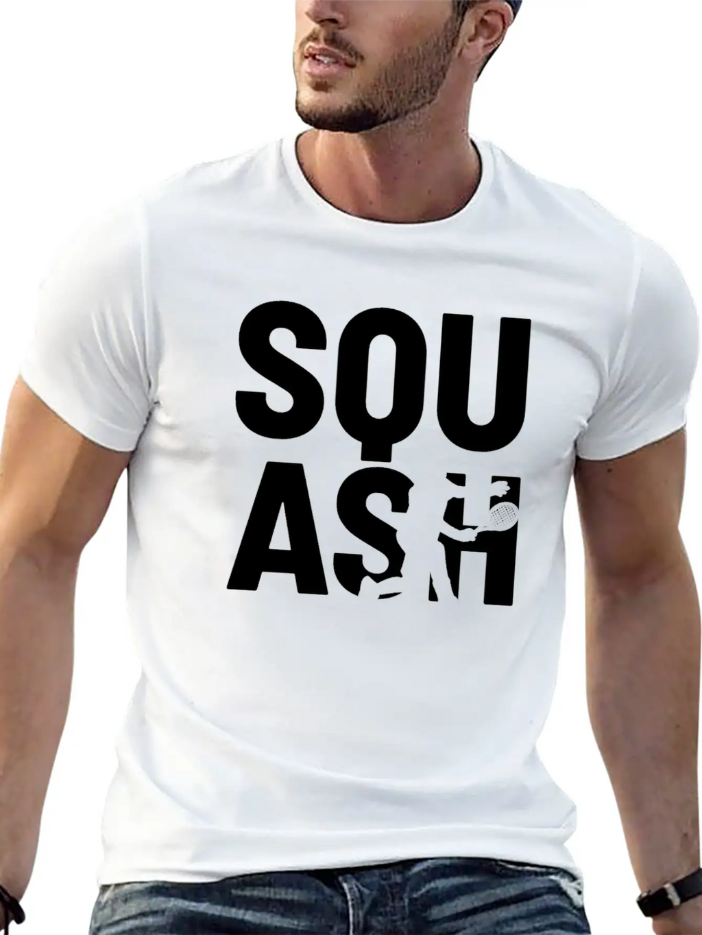 Squash Player Breathable Soft Cotton T-Shirt – Timeless Casual Look