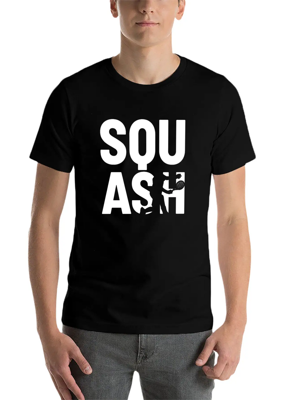 Squash Player Breathable Soft Cotton T-Shirt – Timeless Casual Look