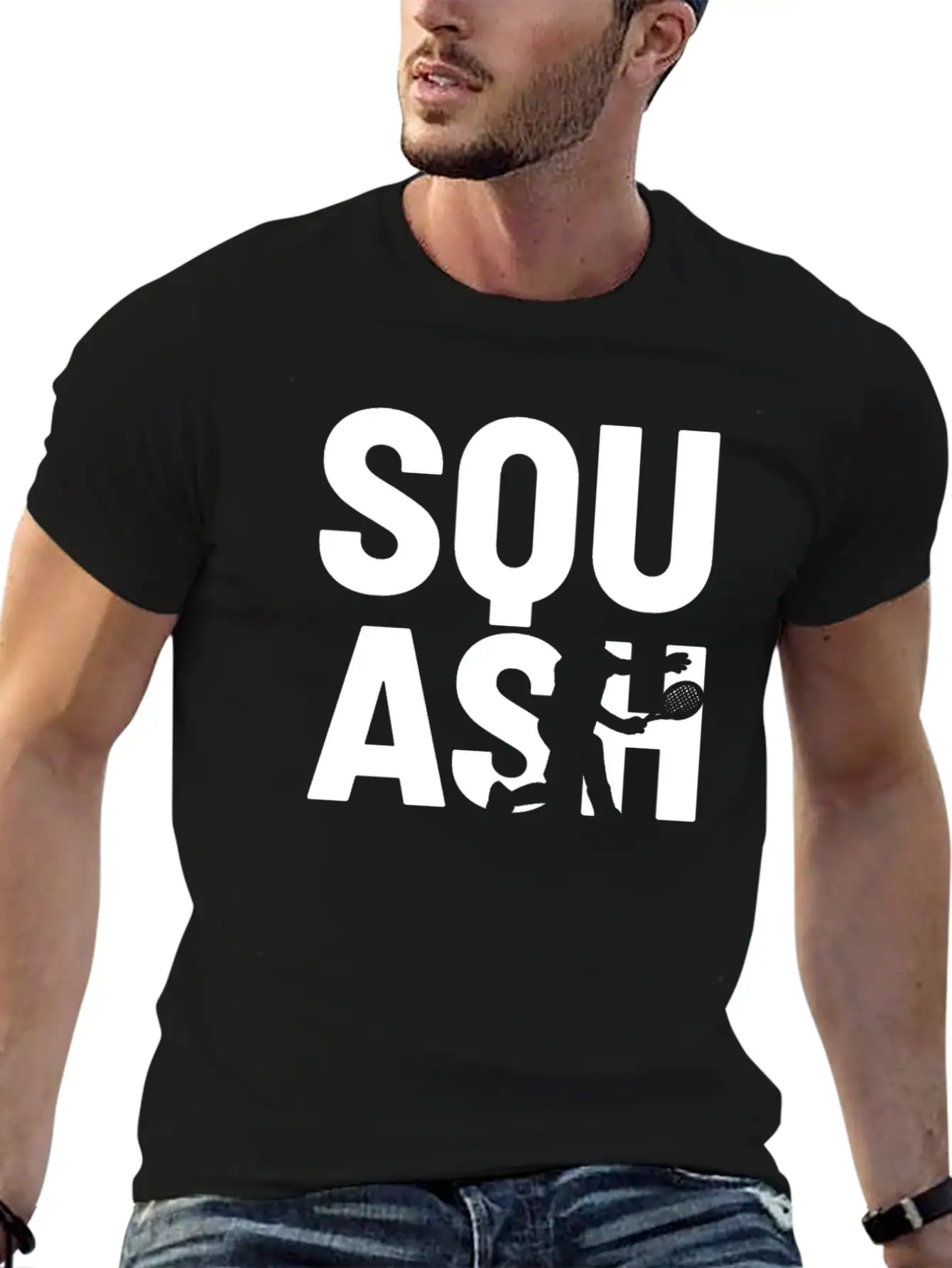 Squash Player Breathable Soft Cotton T-Shirt – Timeless Casual Look