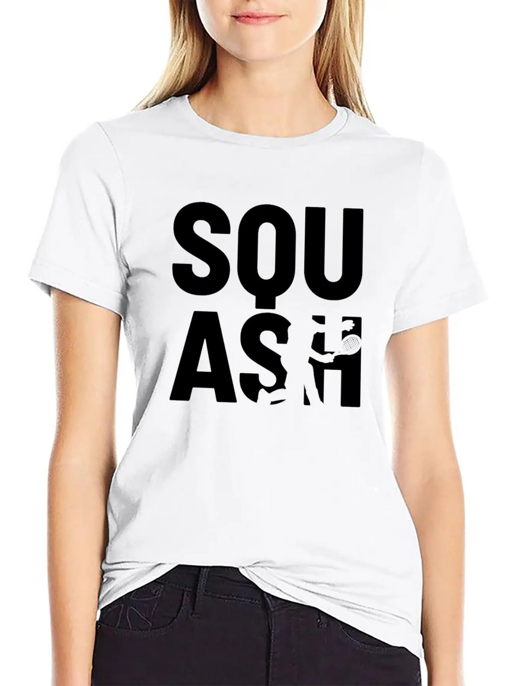 Squash Player Breathable Soft Cotton T-Shirt – Timeless Casual Look