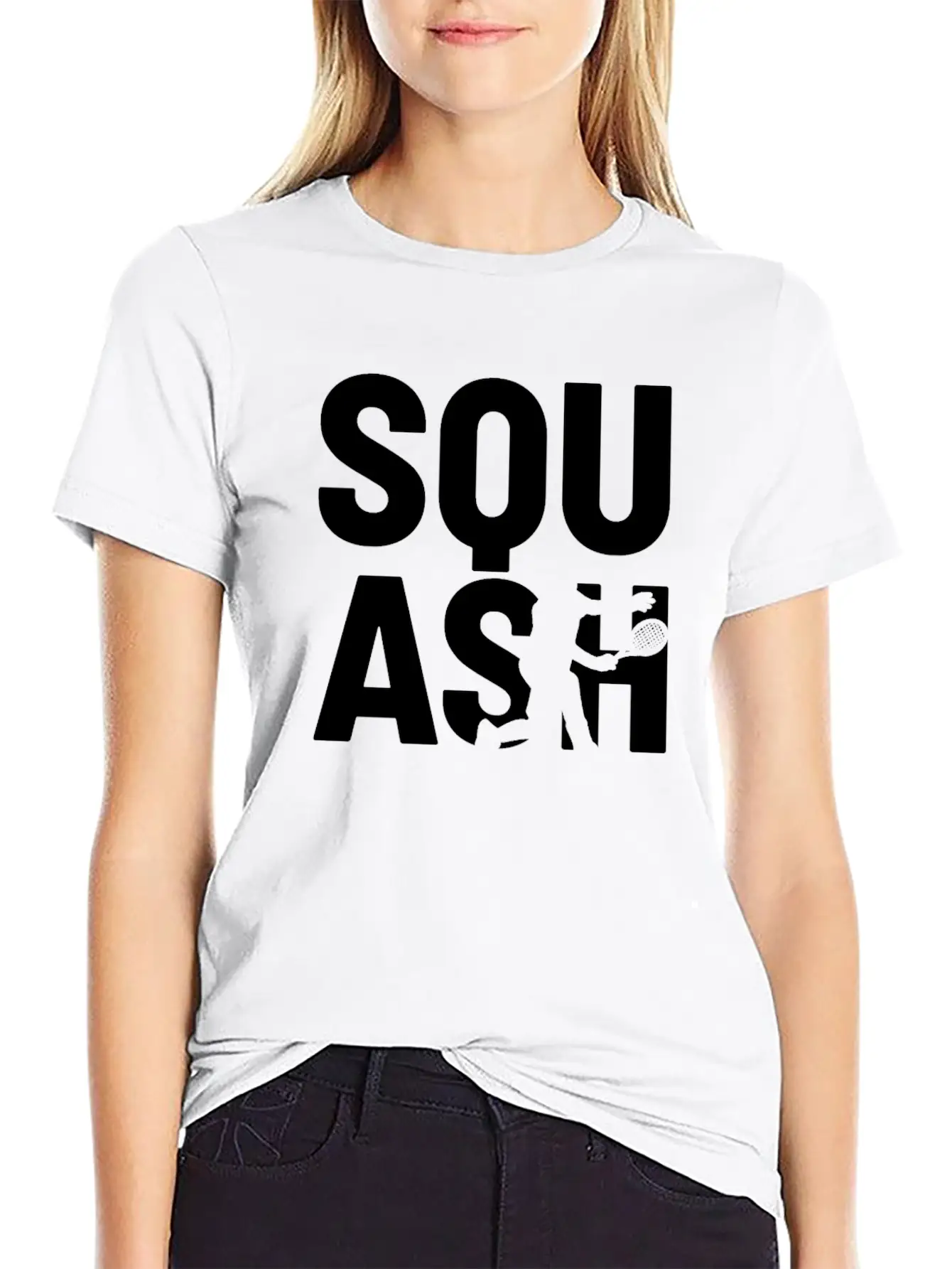 Squash Player Breathable Soft Cotton T-Shirt – Timeless Casual Look