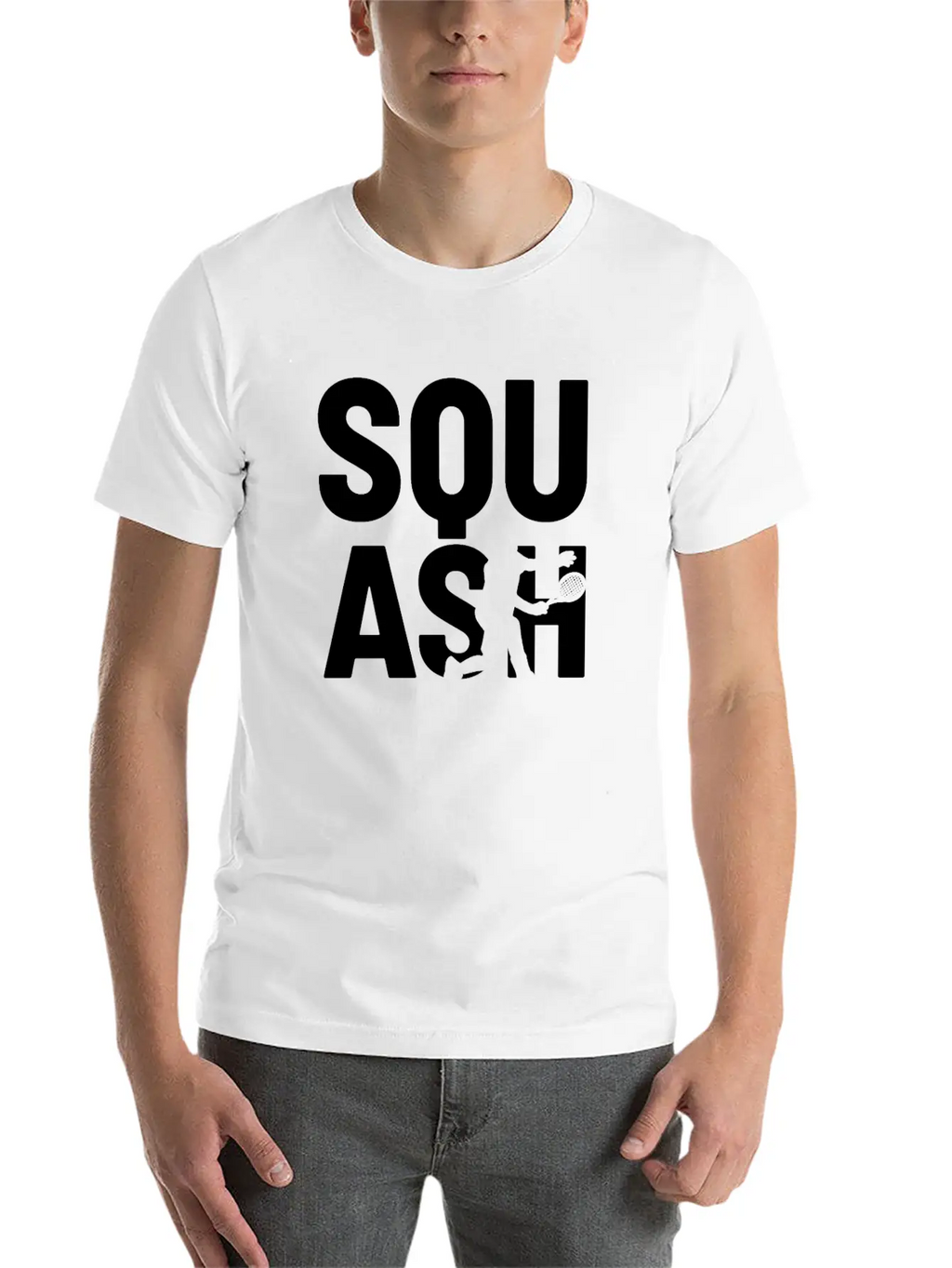 Squash Player Breathable Soft Cotton T-Shirt – Timeless Casual Look