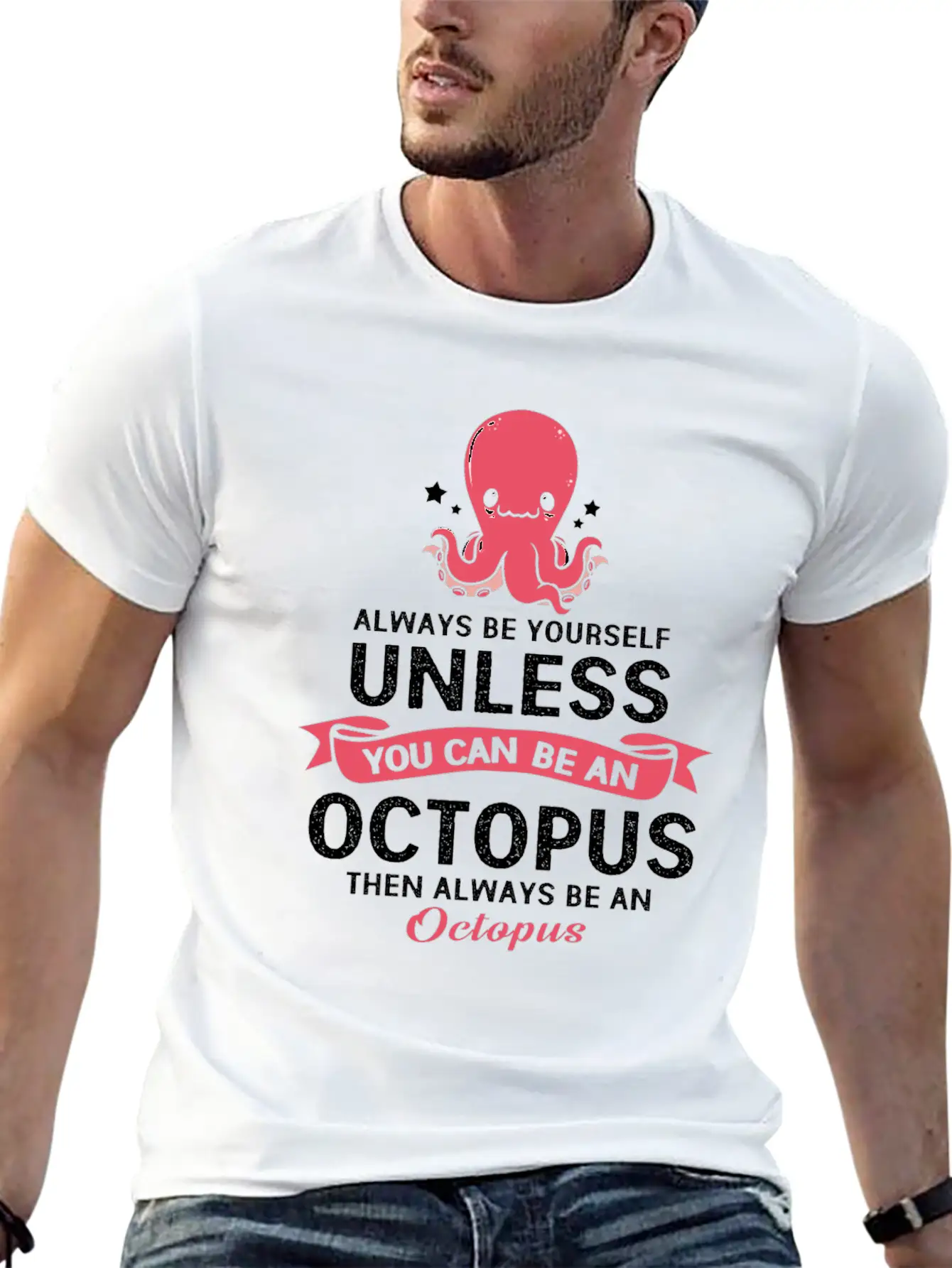 Squid Octopus Tentacle Ink Calamari Ocean Oracle Unisex Casual T-Shirt – Clean Design For Daily Comfort
