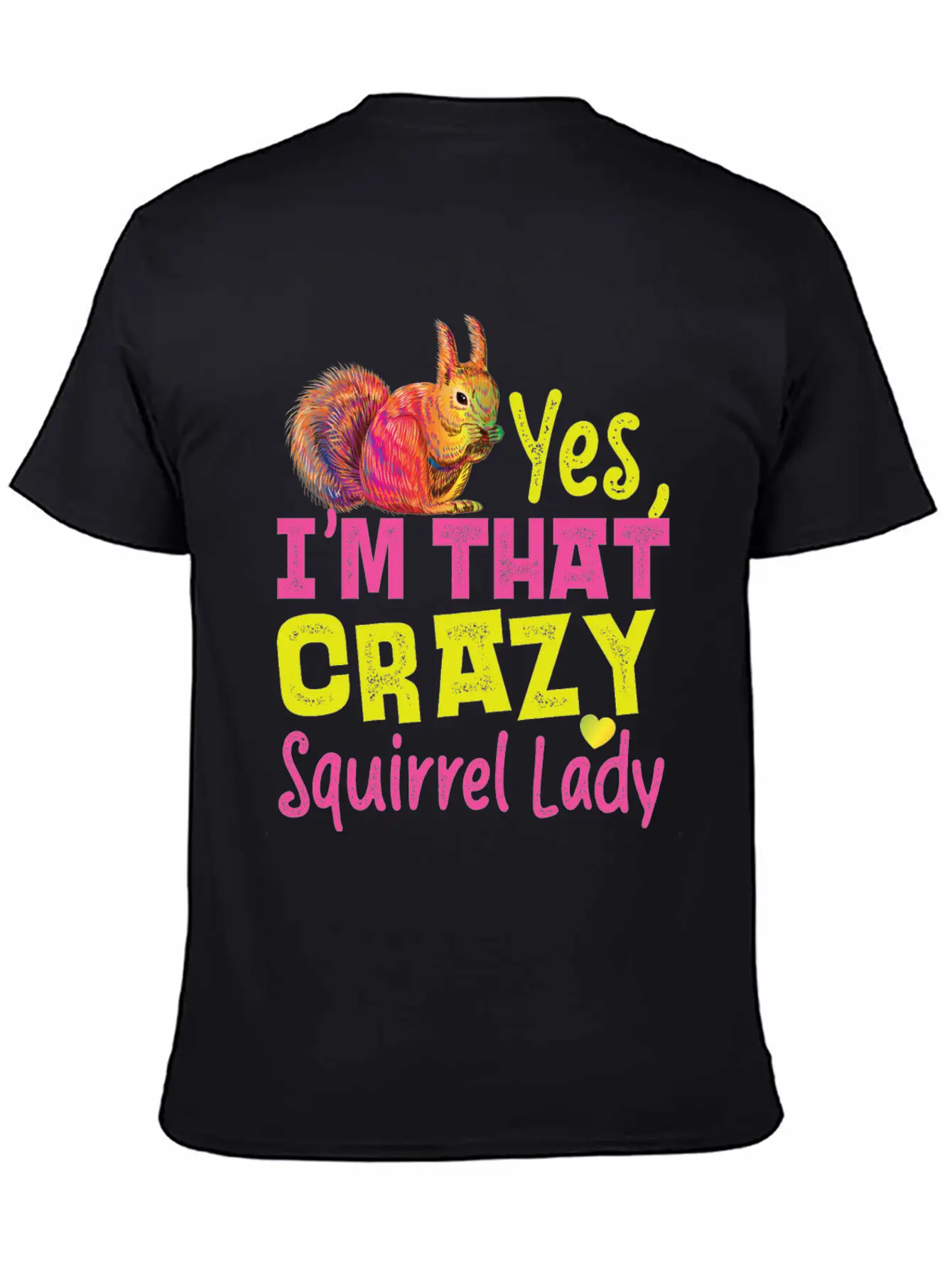 Squirrel Acorn Yes, I'M That Crazy Essential Cotton Tee For Daily Outfits – Unisex Style