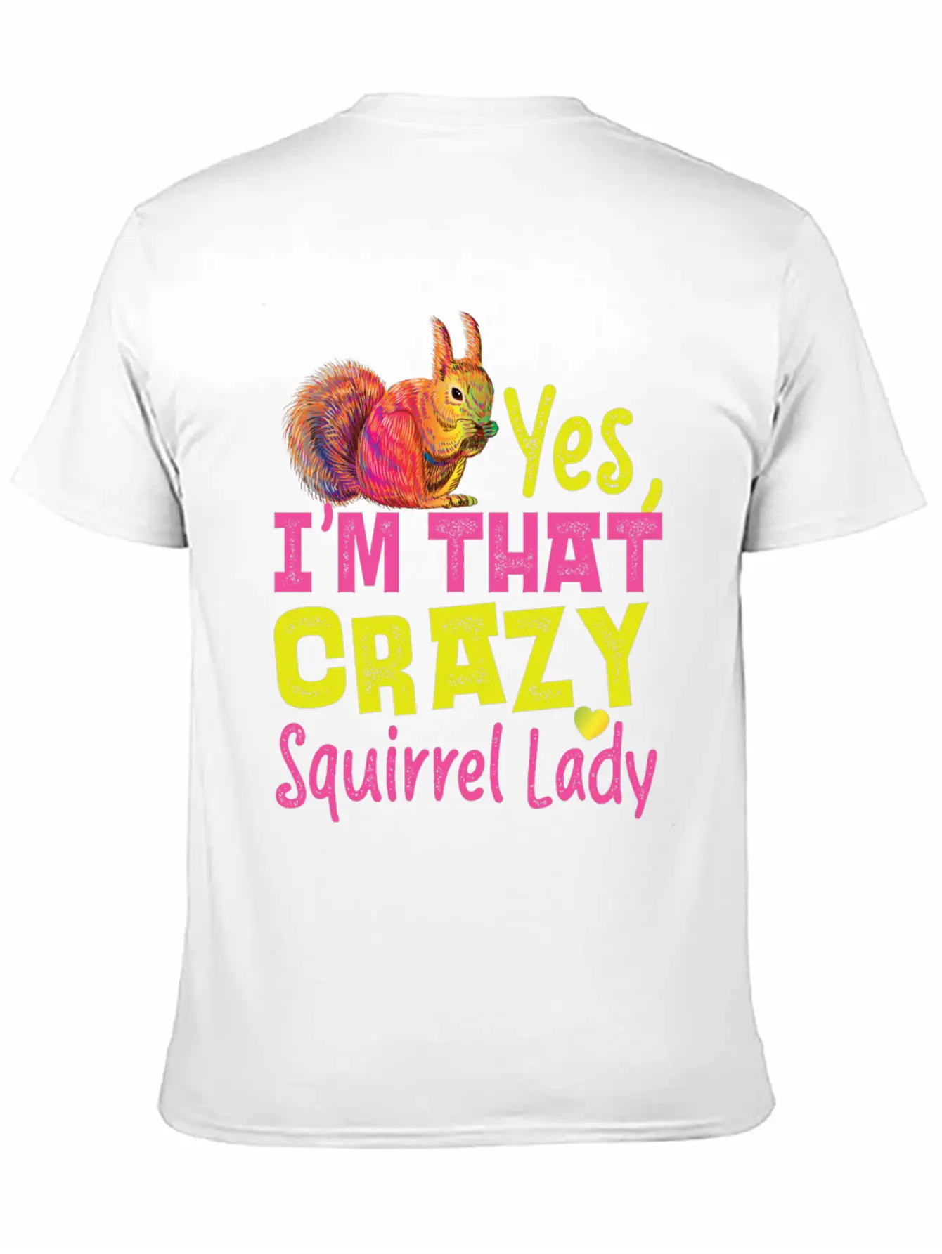 Squirrel Acorn Yes, I'M That Crazy Essential Cotton Tee For Daily Outfits – Unisex Style