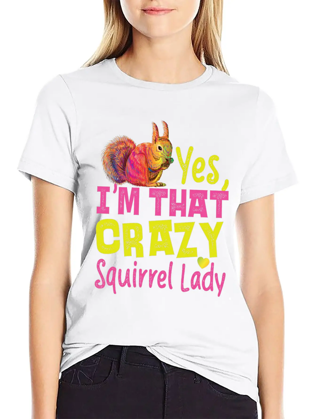 Squirrel Acorn Yes, I'M That Crazy Essential Cotton Tee For Daily Outfits – Unisex Style