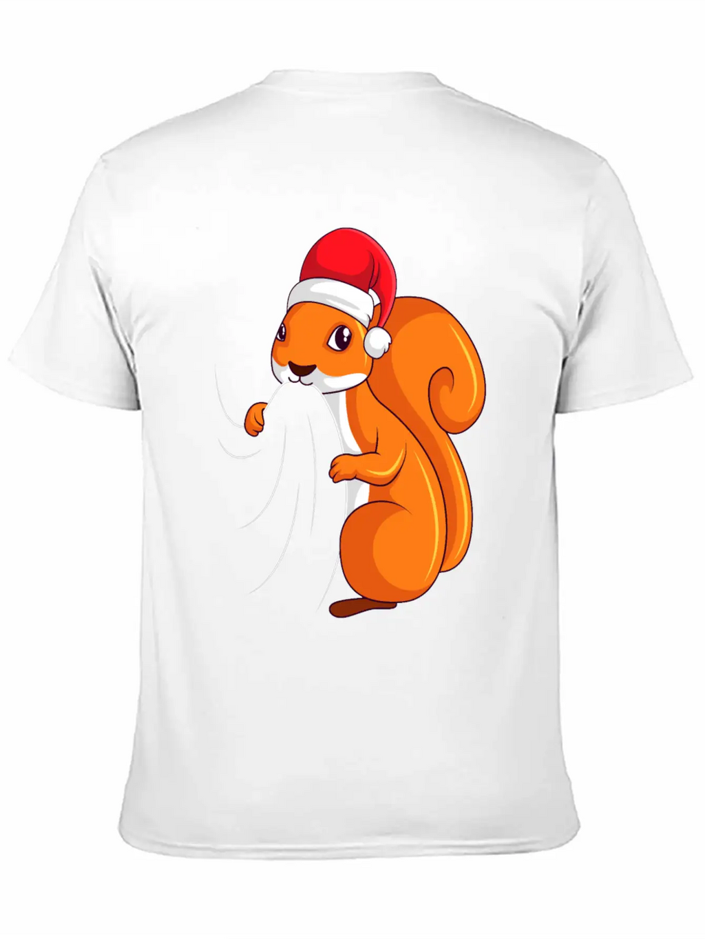 Squirrel Christmas Children Ladies Unisex Casual T-Shirt – Clean Design For Daily Comfort