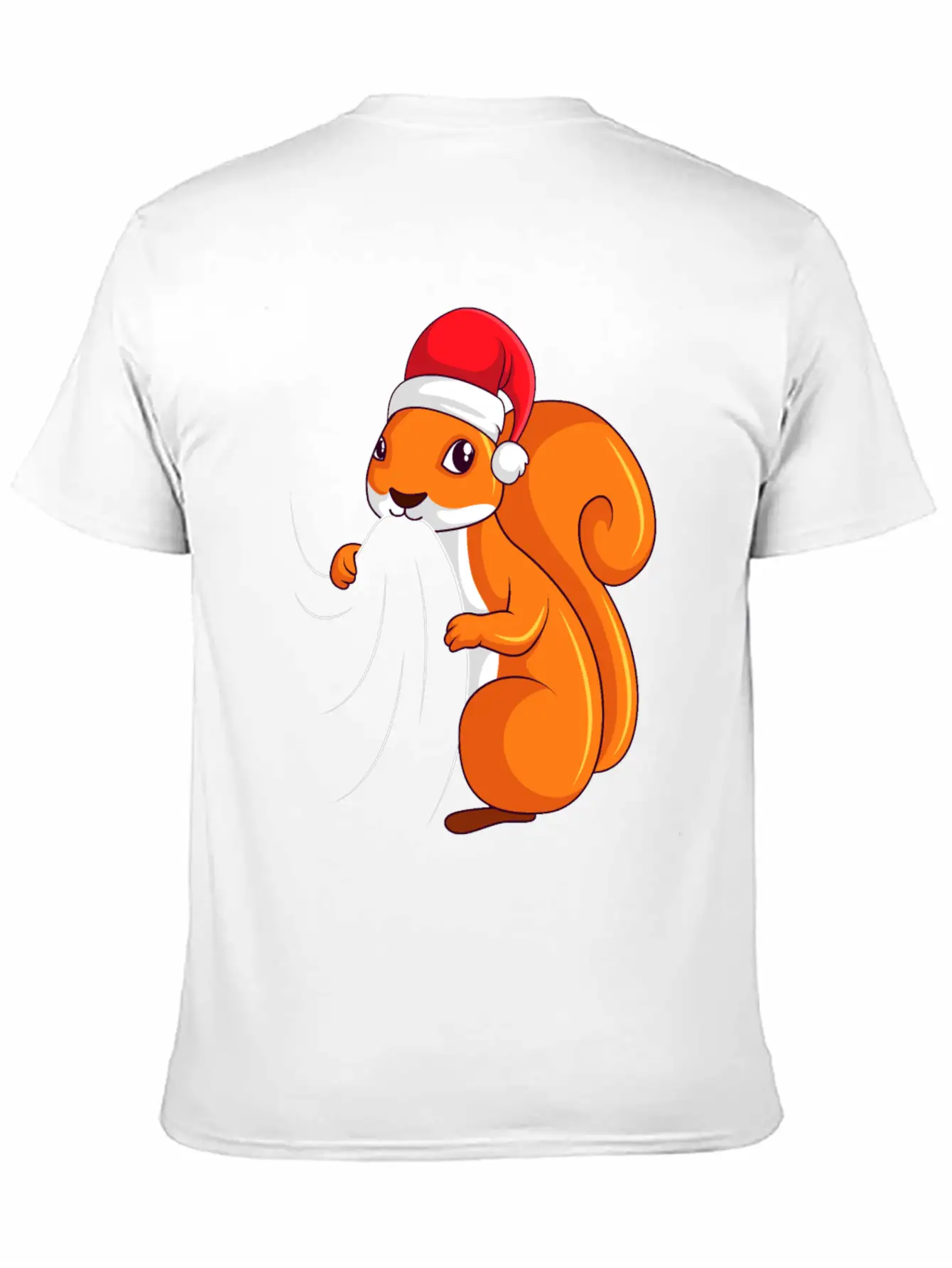 Squirrel Christmas Children Ladies Unisex Casual T-Shirt – Clean Design For Daily Comfort